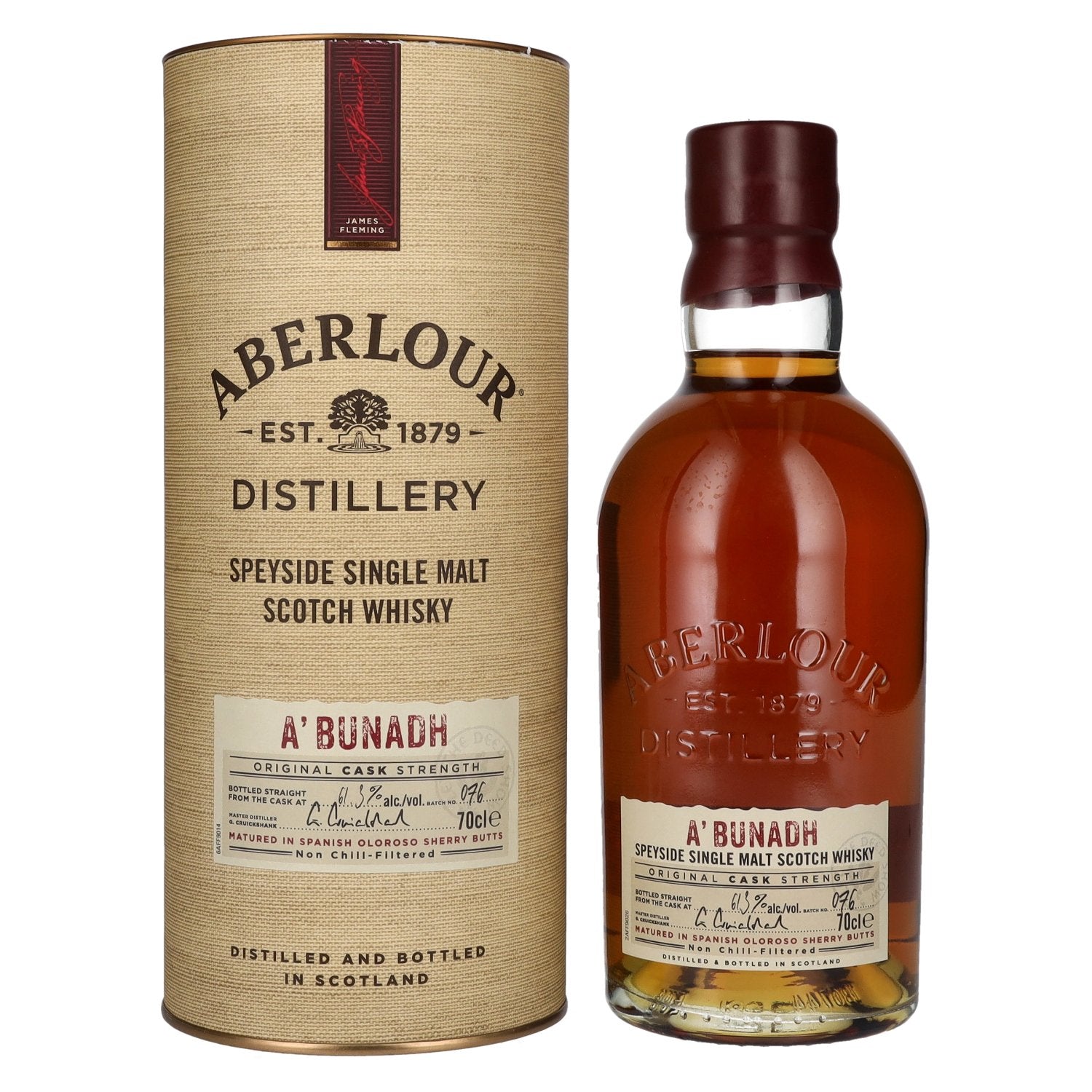 Aberlour A'BUNADH Original Cask Strength Batch No. 76 61,3% Vol. 0,7l in Giftbox