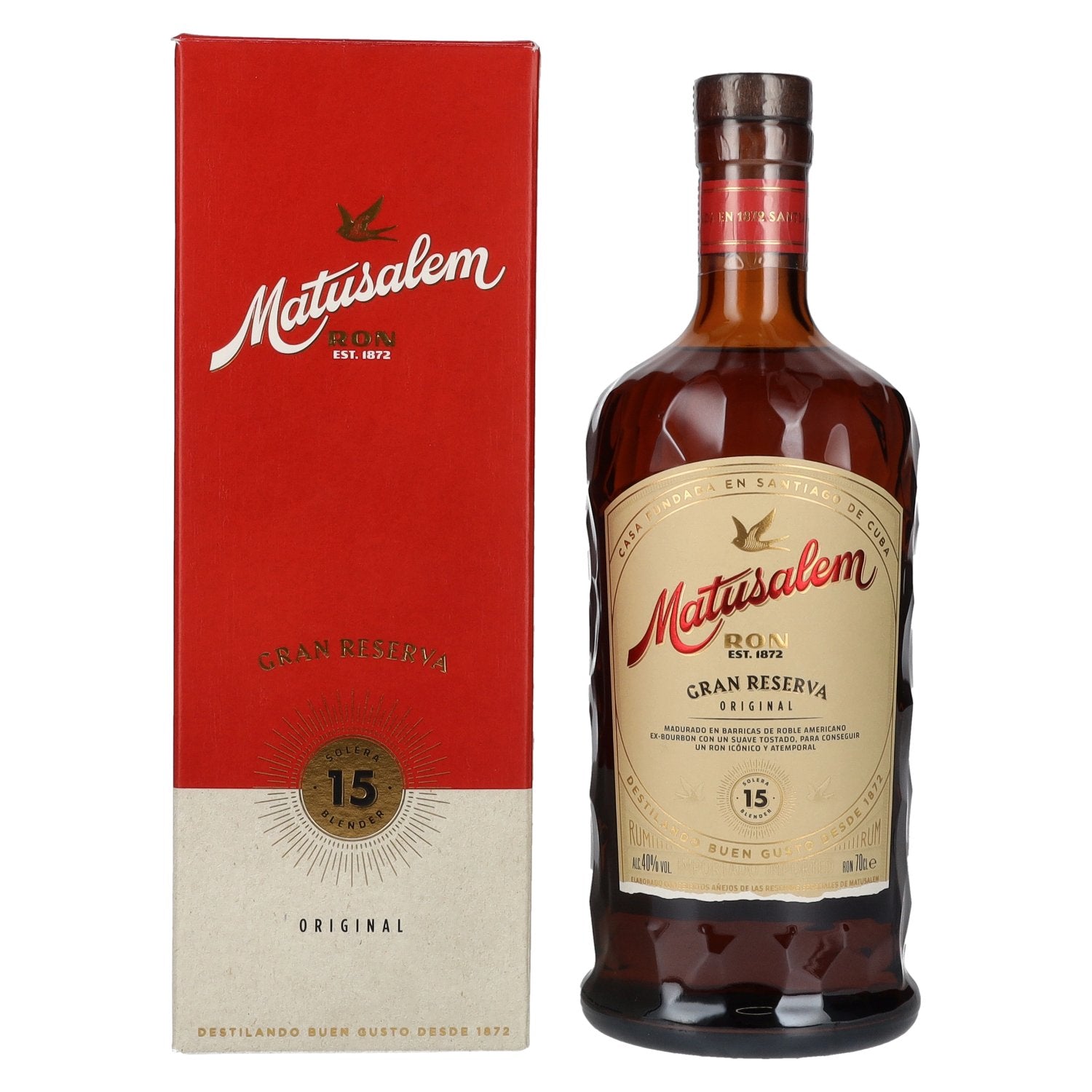 Ron Matusalem 15 Solera Gran Reserva Rum 40% Vol. 0,7l in Giftbox