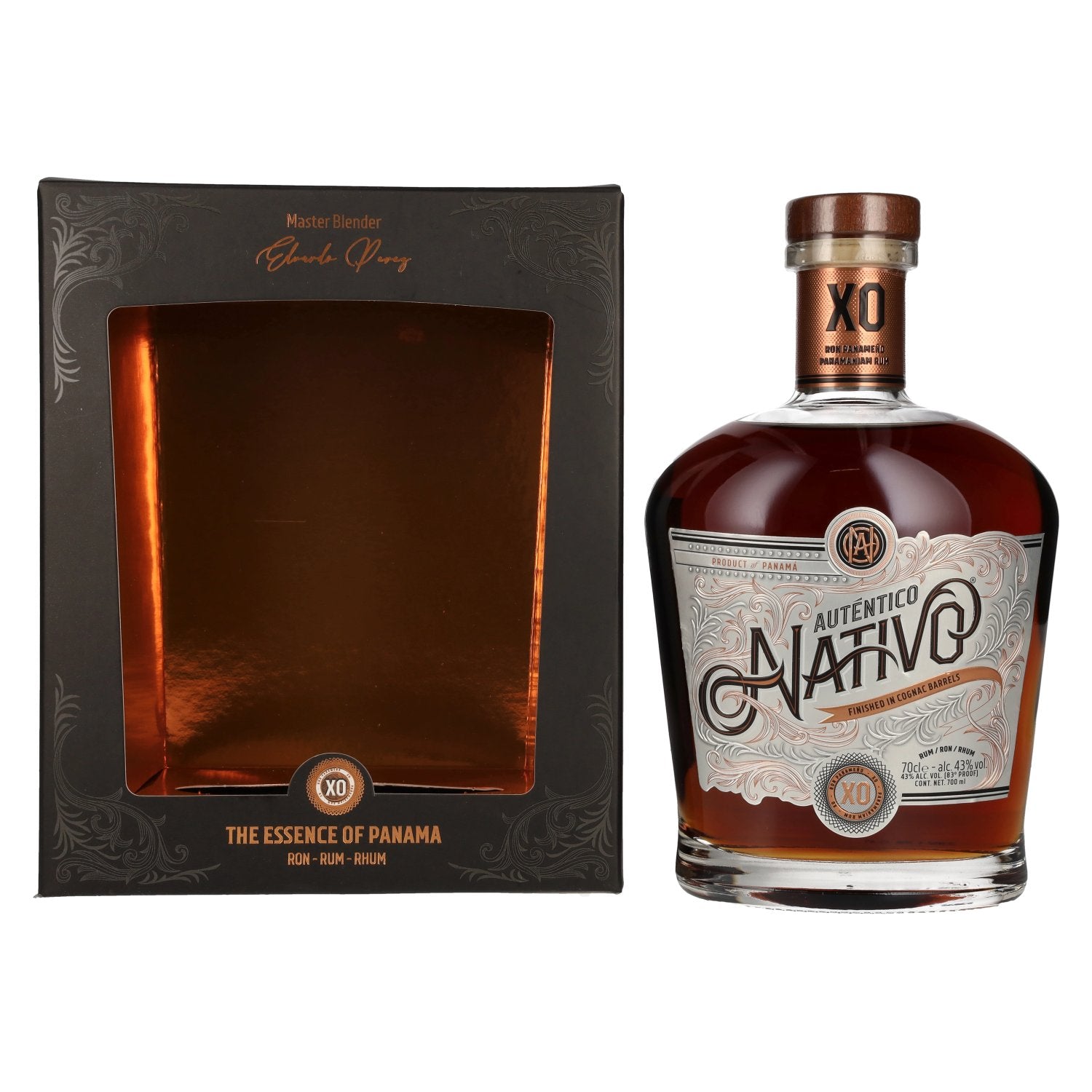 Autentico Nativo XO Cognac Barrels Finish 43% Vol. 0,7l in Giftbox