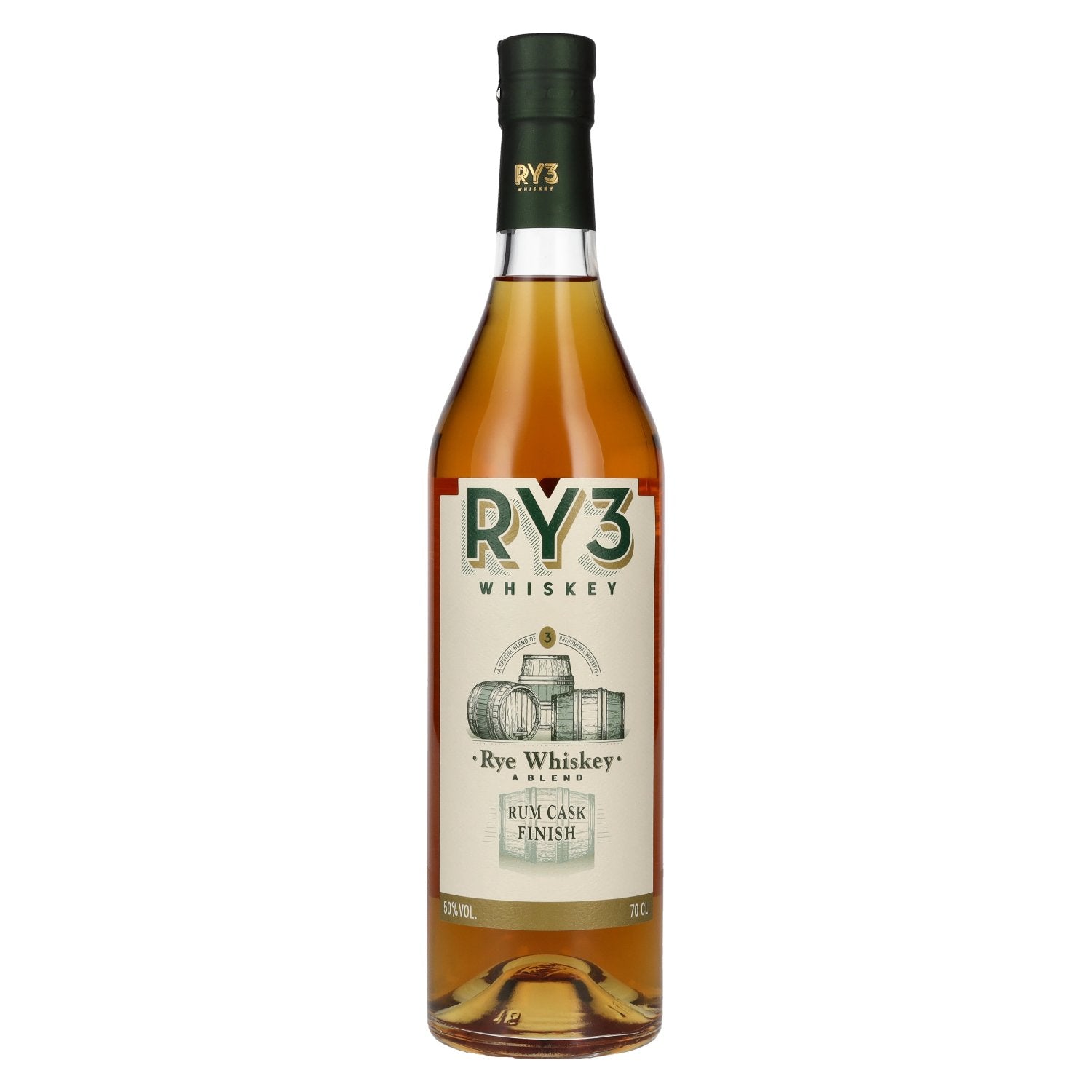 RY3 Rum Cask Finish Rye Whiskey 50% Vol. 0,7l