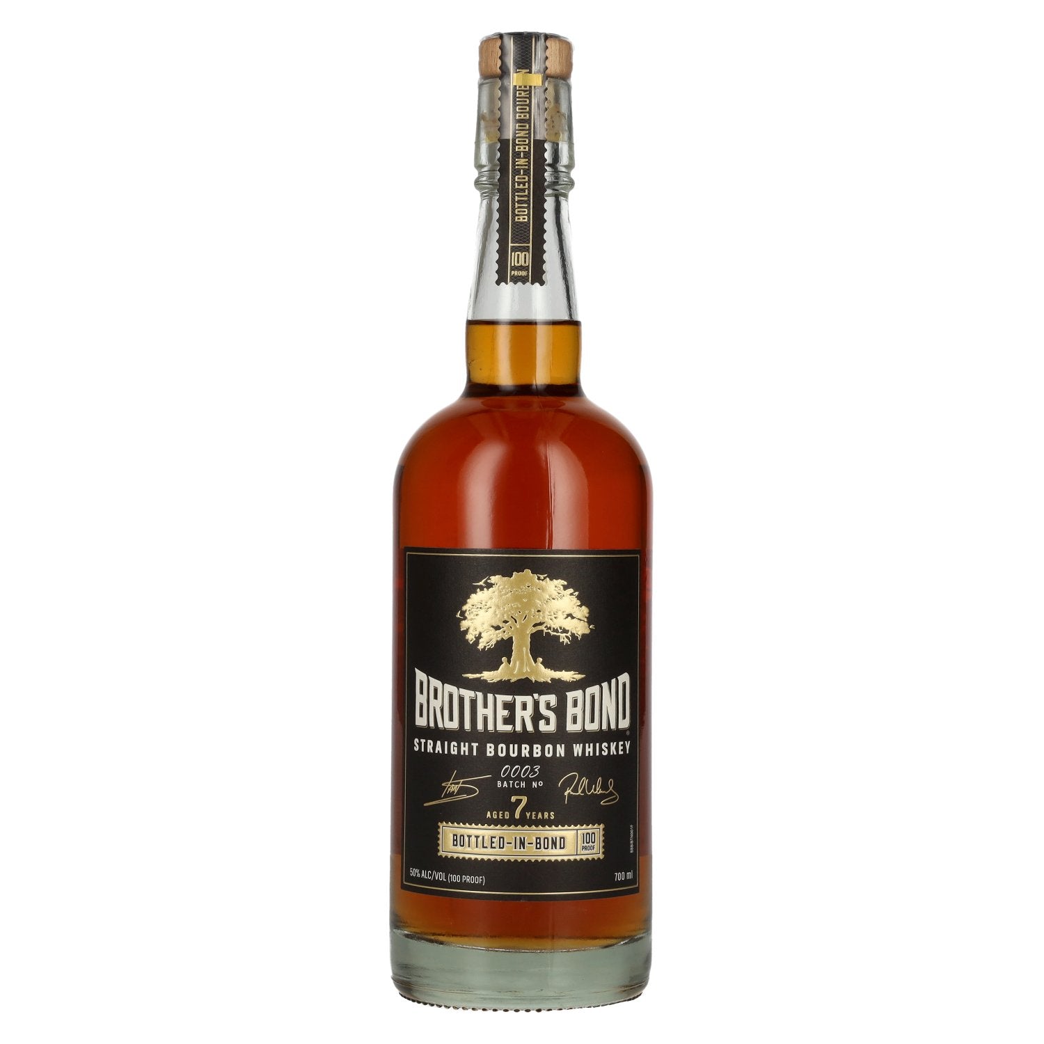 Brother's Bond 7 Years Old Bottled-In-Bond Straight Bourbon Whiskey Batch No. 0003 50% Vol. 0,7l