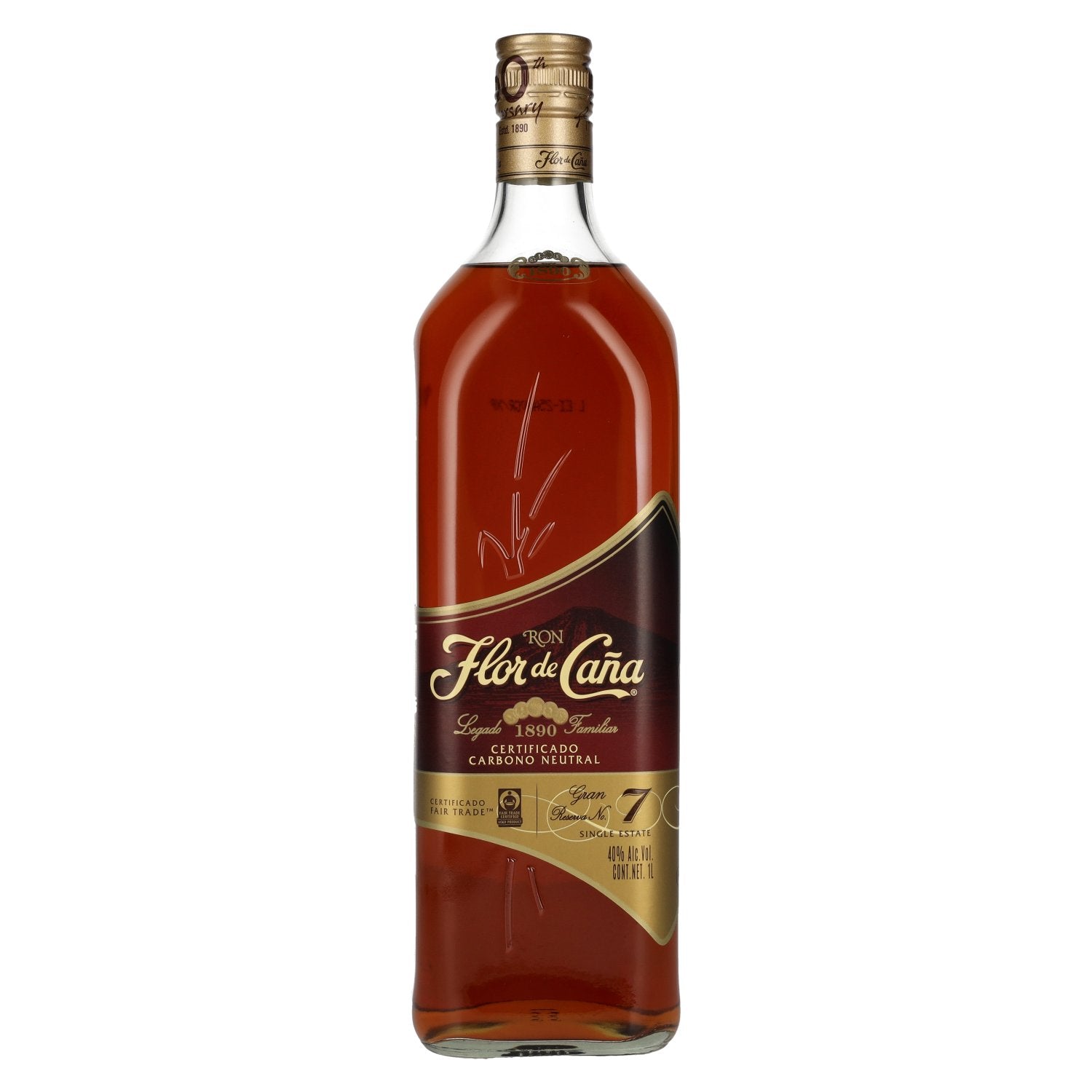 Flor de Cana 7 Years Old GRAN RESERVA Single Estate Rum 40% Vol. 1l