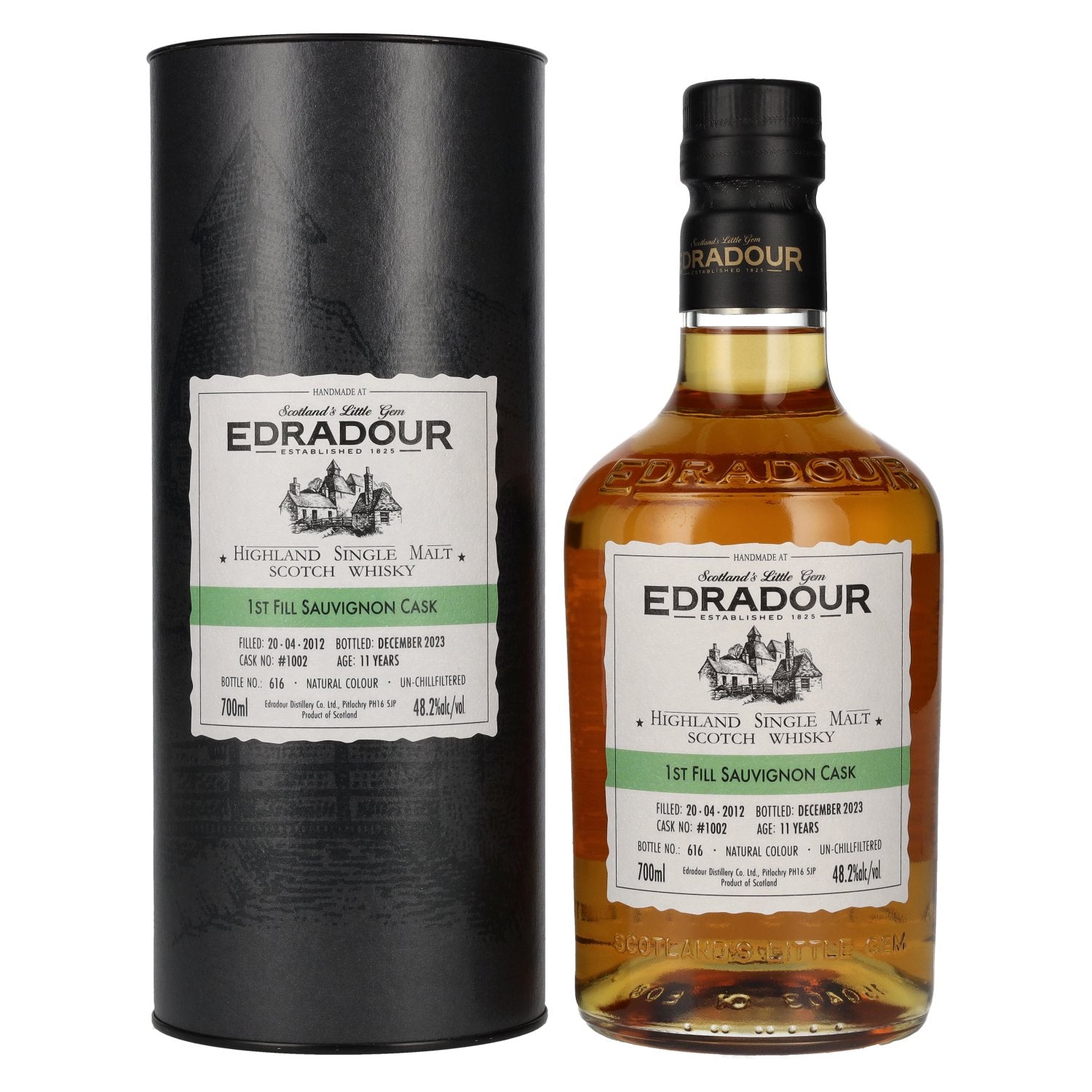 Edradour 11 Years Old ST. MICHAEL-EPPAN Sauvignon Cask #1002 2012 48,2% Vol. 0,7l in Giftbox