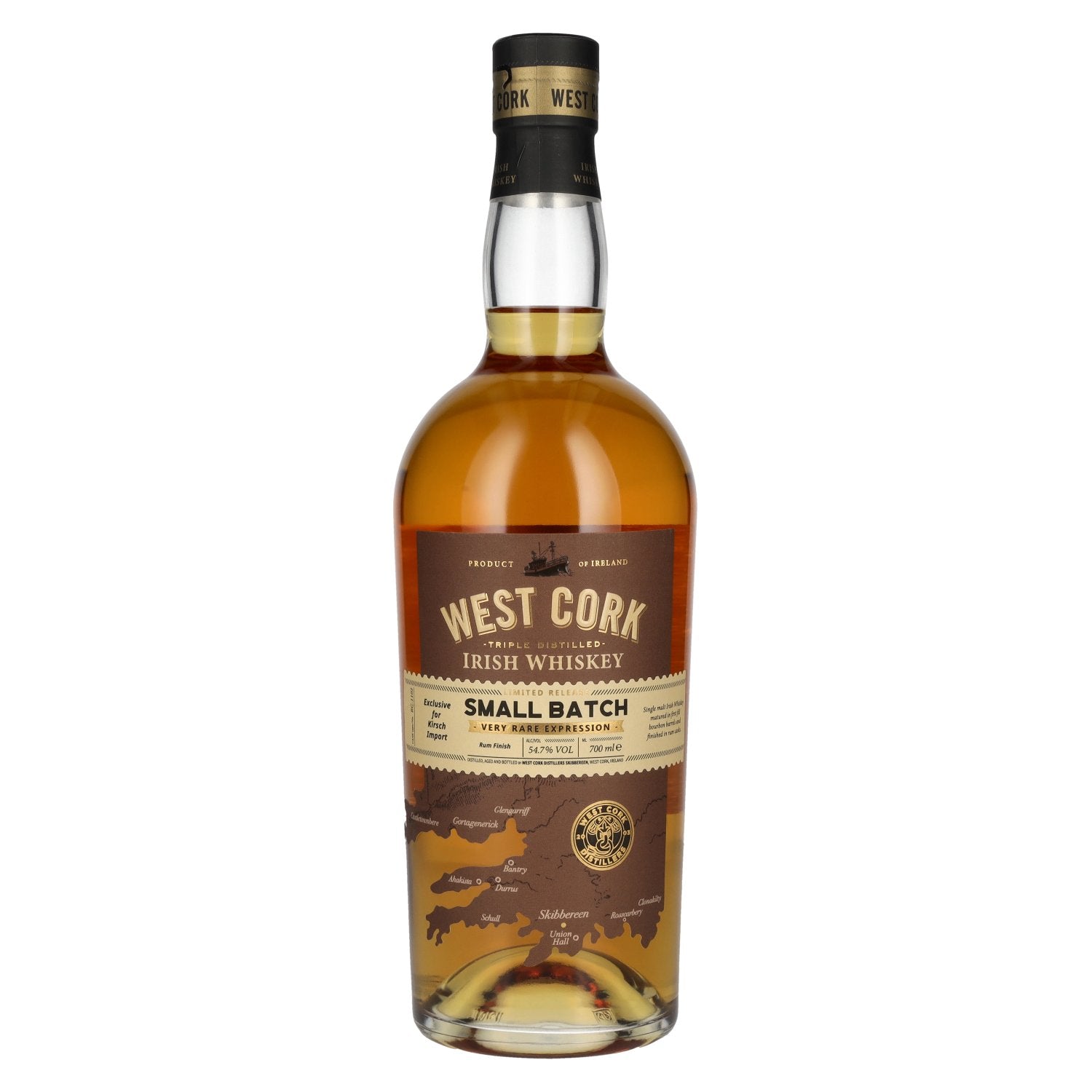 West Cork Small Batch Irish Whiskey Very Rare Expression 54,7% Vol. 0,7l