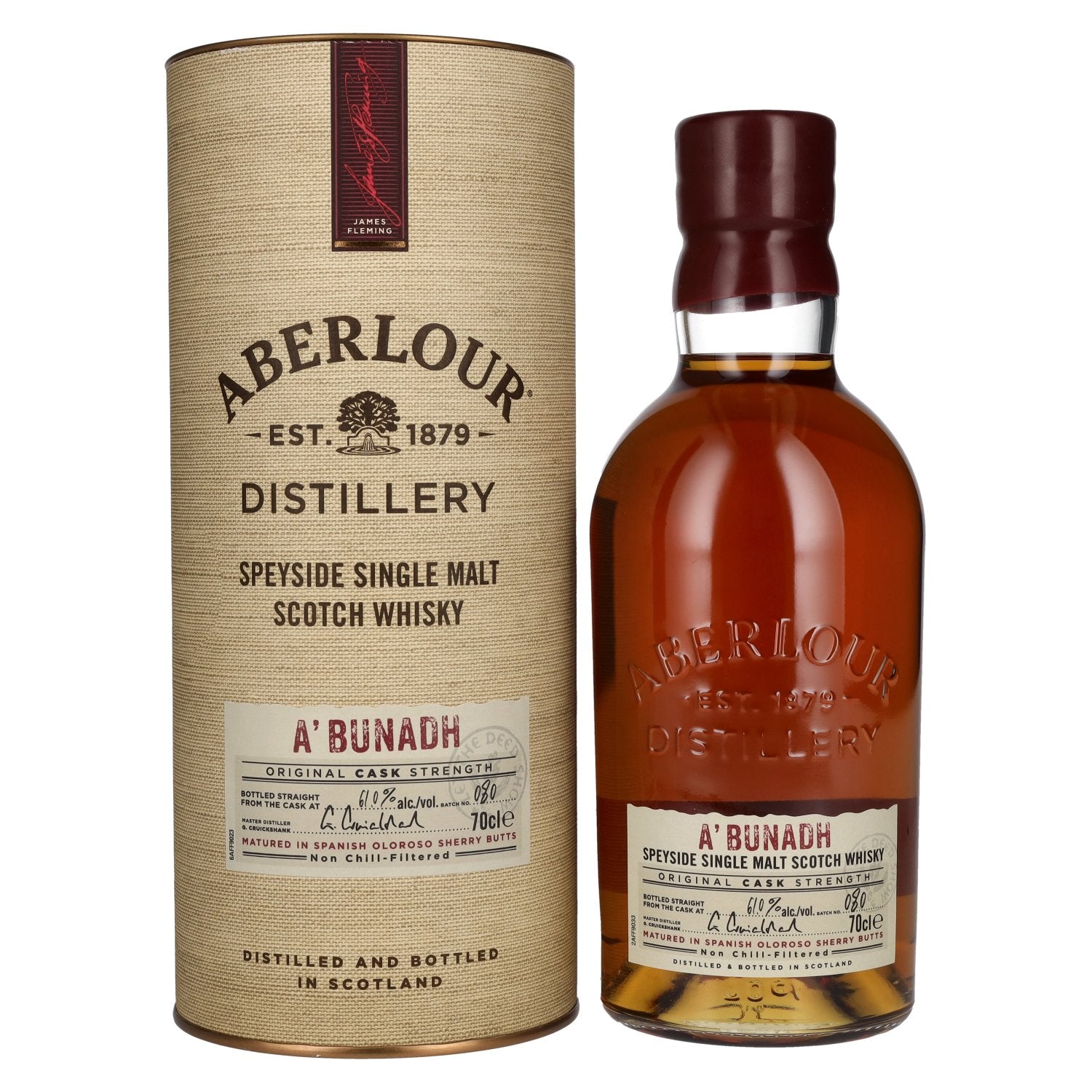 Aberlour A'BUNADH Original Cask Strength Batch No. 80 61% Vol. 0,7l in Giftbox