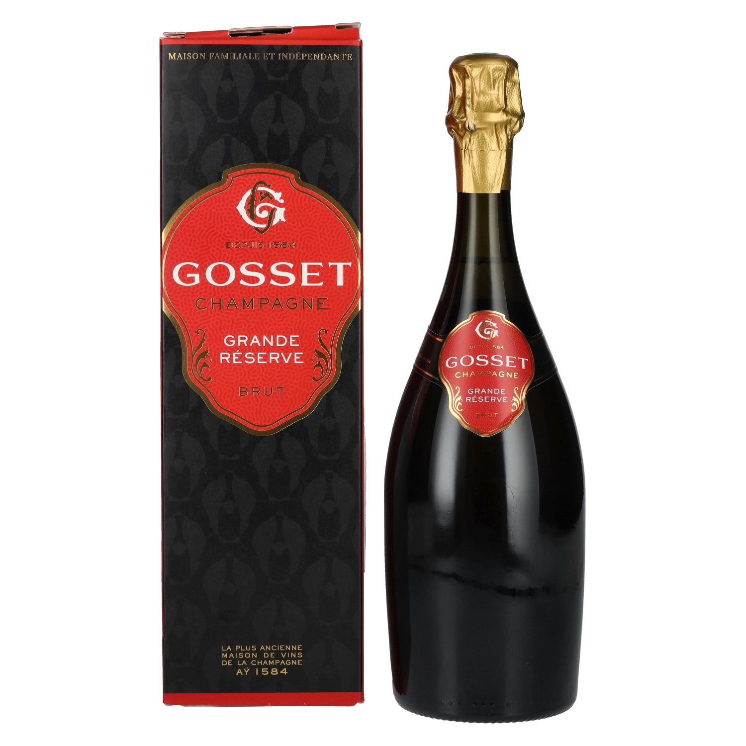 Gosset Champagne Grande Reserve Brut 12% Vol. 0,75l in Giftbox