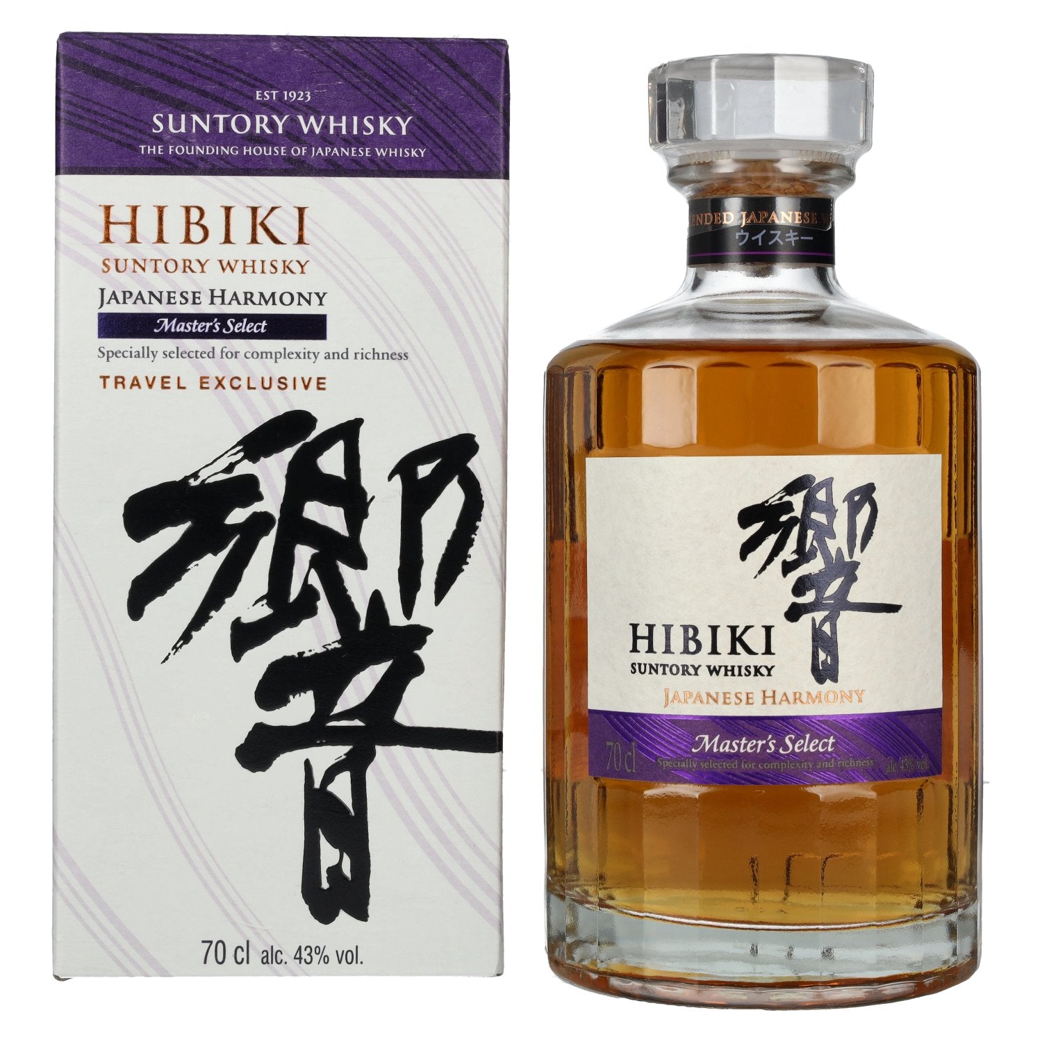 Suntory Hibiki Japanese Harmony Master's Select Japanese Blended Whisky 43% Vol. 0,7l in Giftbox