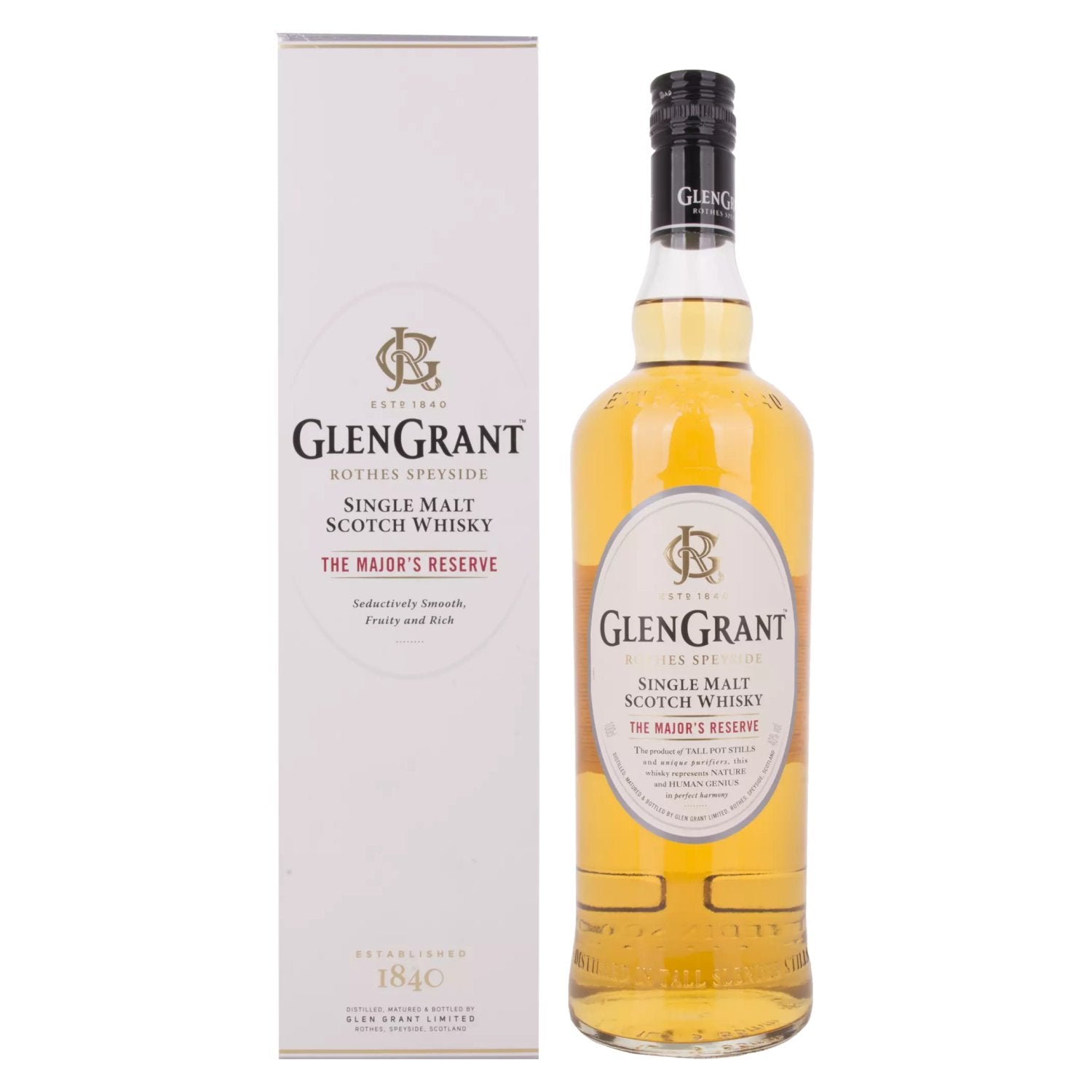 The Glen Grant THE MAJOR'S RESERVE Single Malt Scotch Whisky 40% Vol. 1l in Giftbox