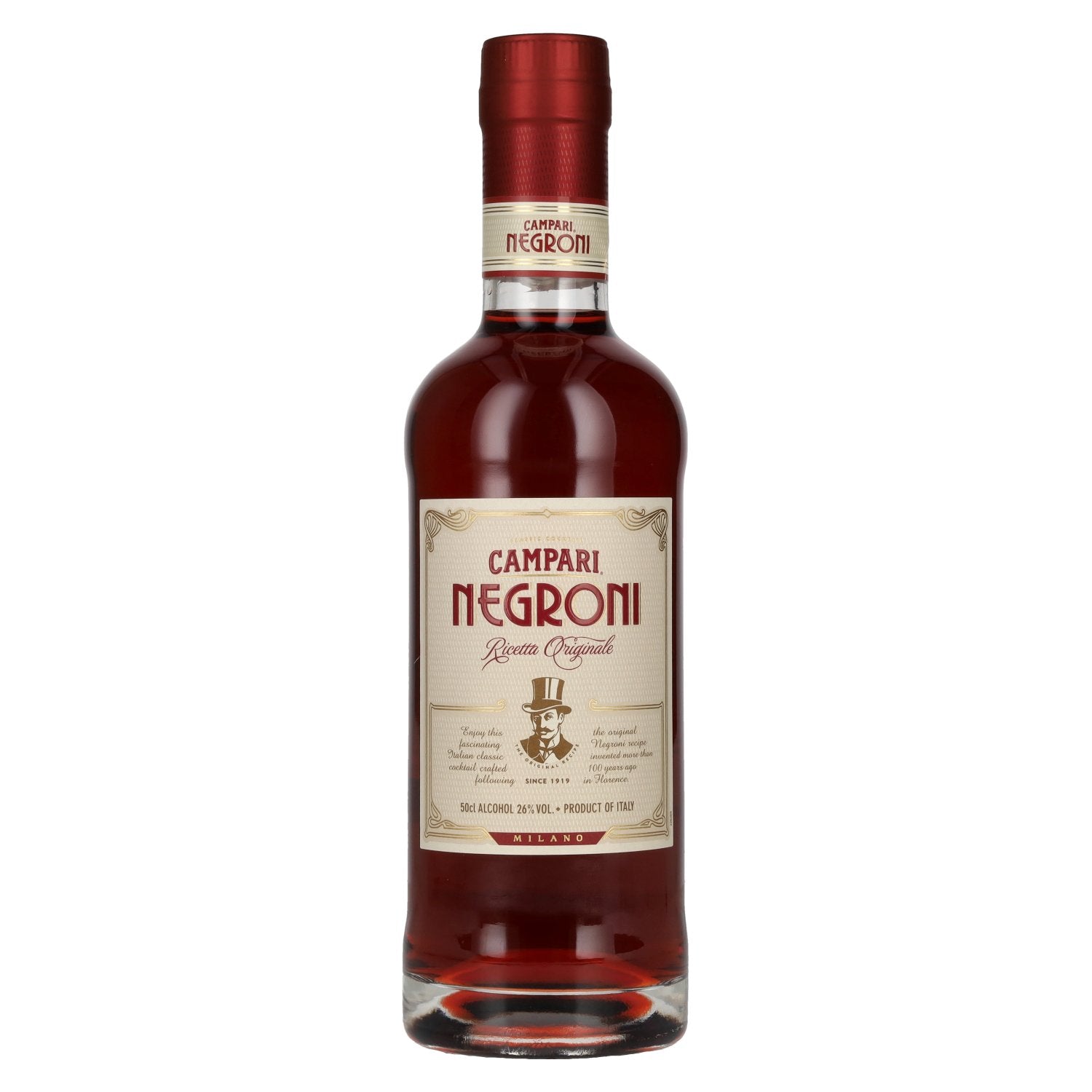 Campari NEGRONI Ricetta Originale Classic Cocktail 26% Vol. 0,5l