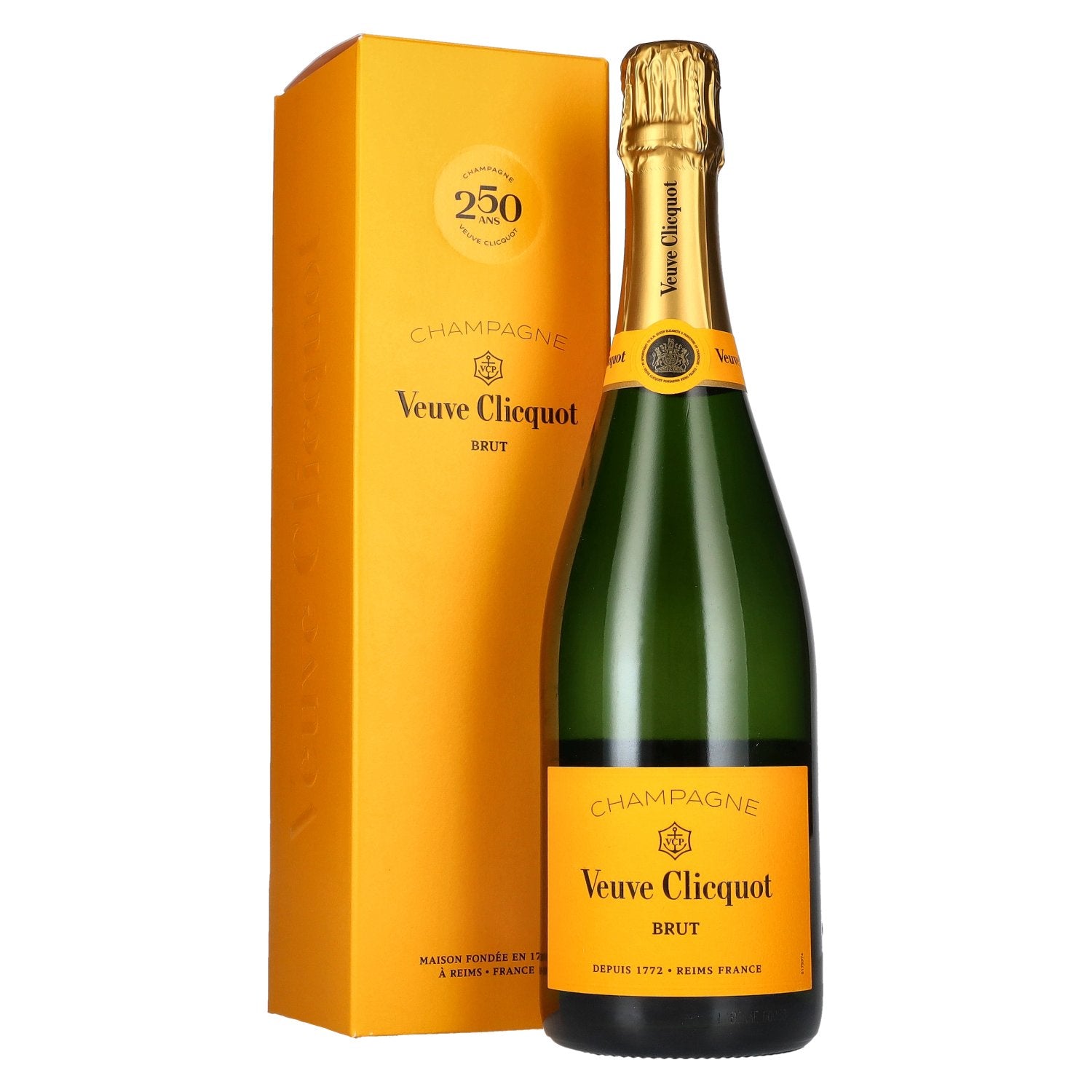 Veuve Clicquot 250 ANS Champagne Brut Yellow Label 12,5% Vol. 0,75l in Giftbox