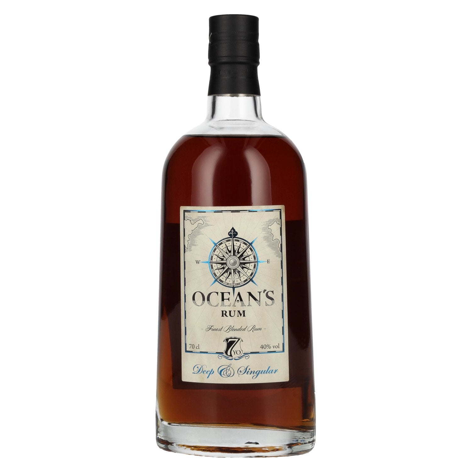 Ocean's 7 Years Old Deep & Singular Finest Blended Rum 40% Vol. 0,7l