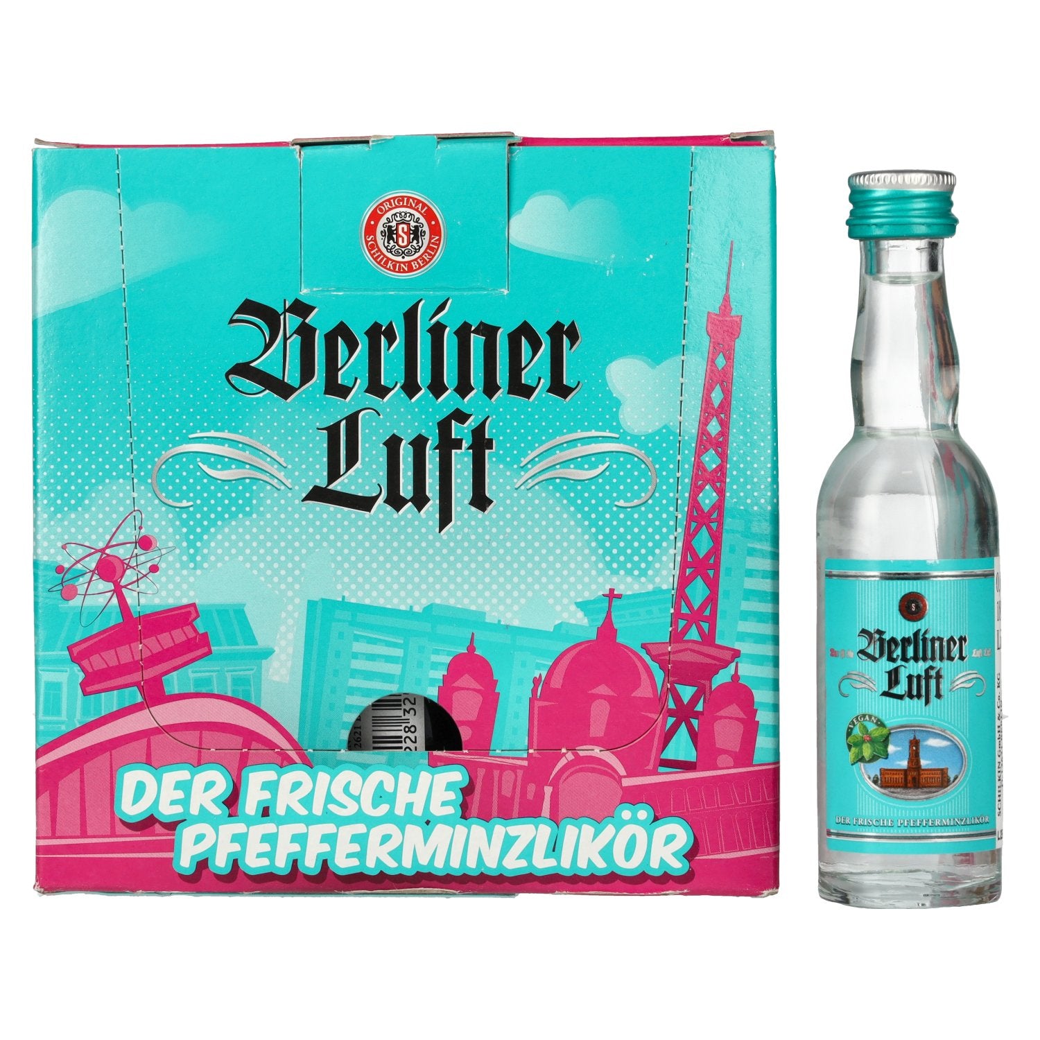 Berliner Luft DER FRISCHE Pfefferminzlikoer 18% Vol. 24x0,04l