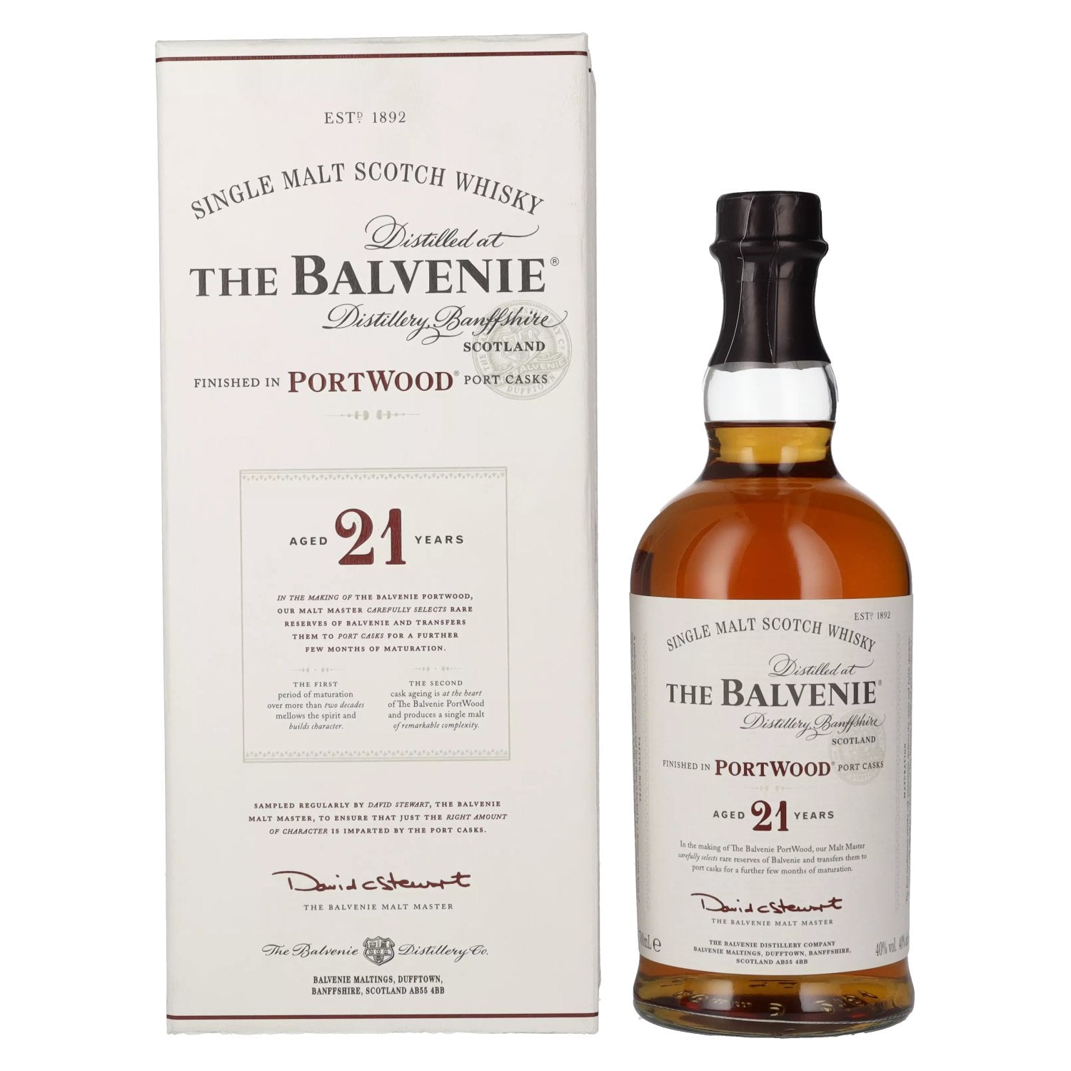 The Balvenie 21 Years Old Portwood Finish 40% Vol. 0,7l in Giftbox