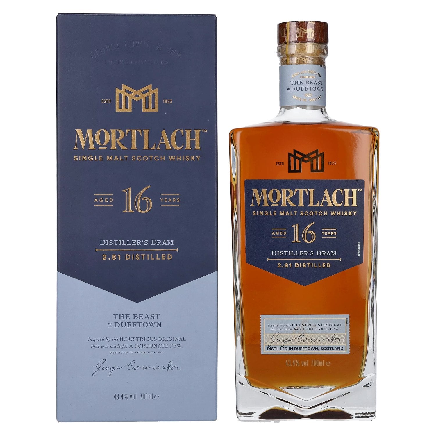 Mortlach 16 Years Old DISTILLER'S DRAM Single Malt 43,4% Vol. 0,7l in Giftbox