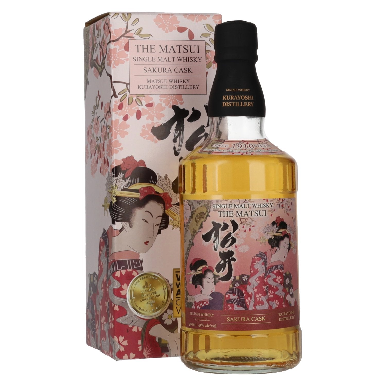 Matsui Whisky THE MATSUI Single Malt Japanese Whisky SAKURA CASK 43% Vol. 0,7l in Giftbox