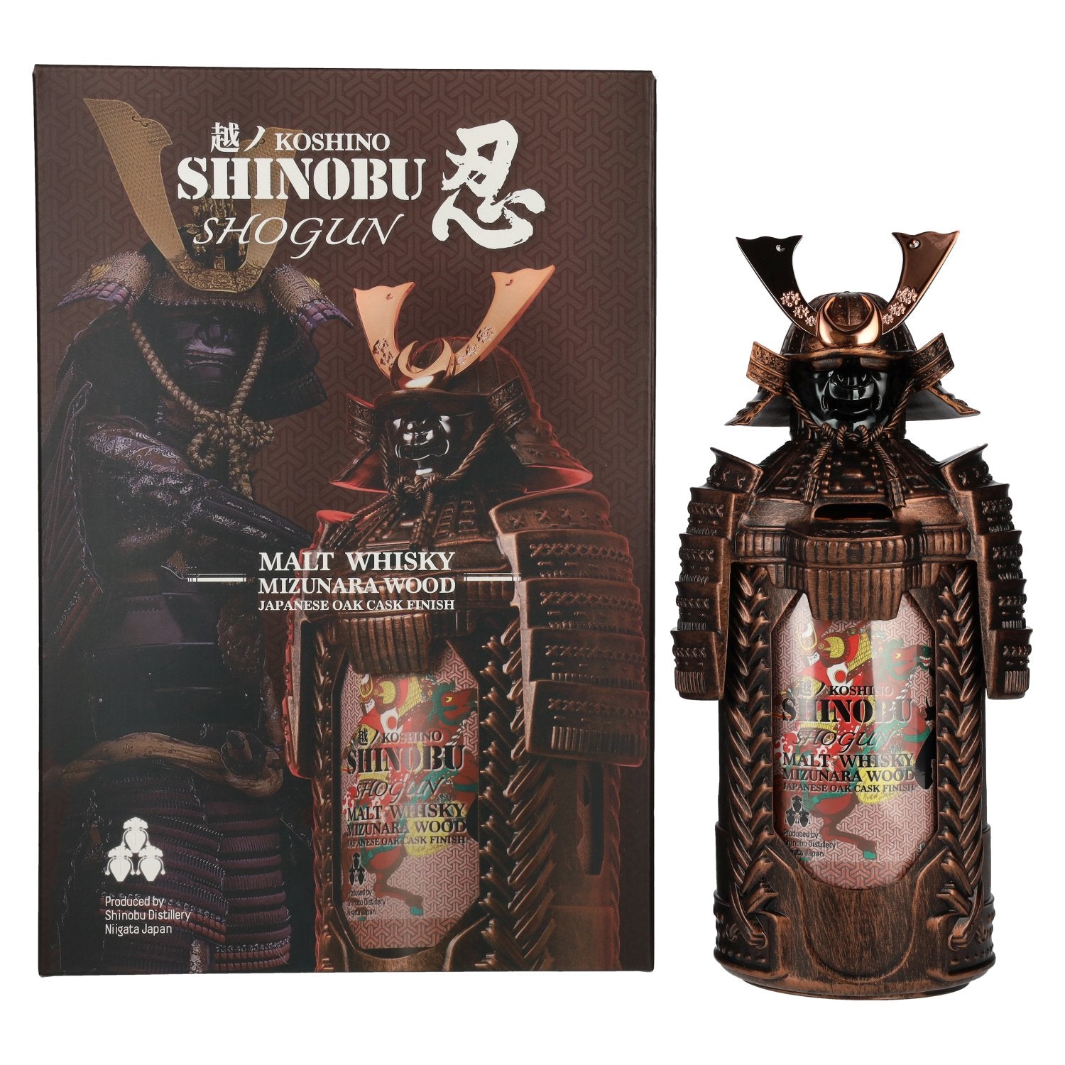The Koshi-No Shinobu SHOGUN Malt Whisky Mizunara Wood Oak Cask Finish 43% Vol. 0,7l in Giftbox