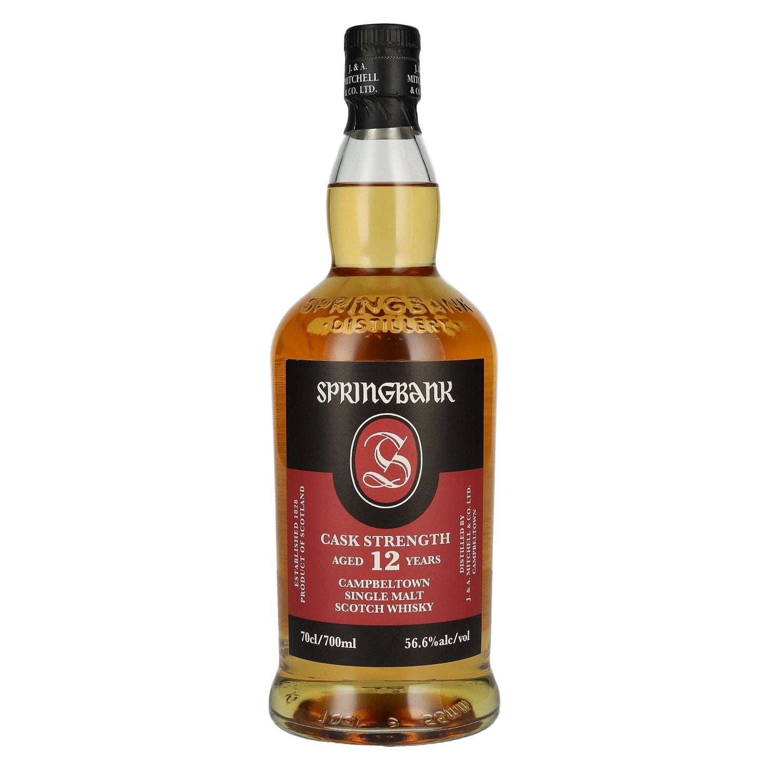 Springbank 12 Years Old CASK STRENGTH Campbeltown Single Malt Scotch Whisky 56,6% Vol. 0,7l