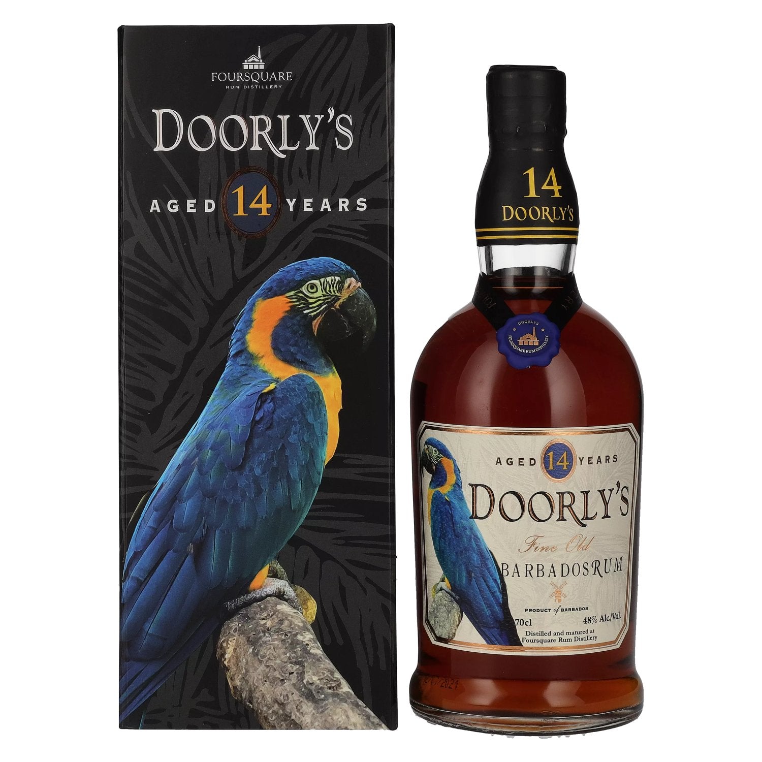Doorly's 14 Years Old Fine Old Barbados Rum 48% Vol. 0,7l in Giftbox