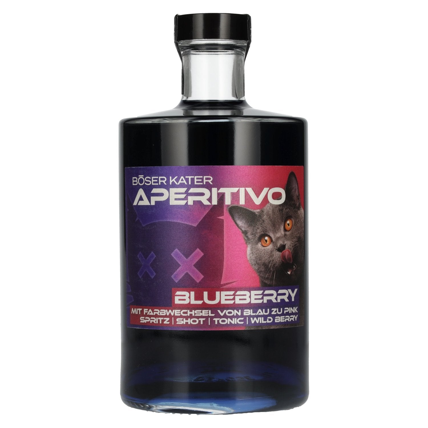 BOeSER KATER Aperitivo Blueberry Farbwechsel 15% Vol. 0,5l