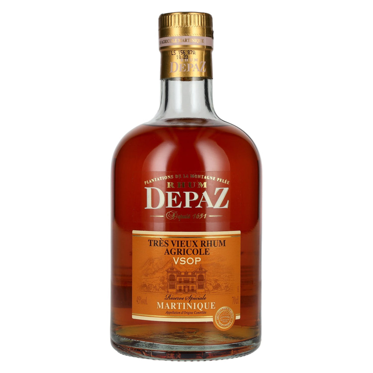 Depaz Rhum Tres Agricole Vieux VSOP 45% Vol. 0,7l