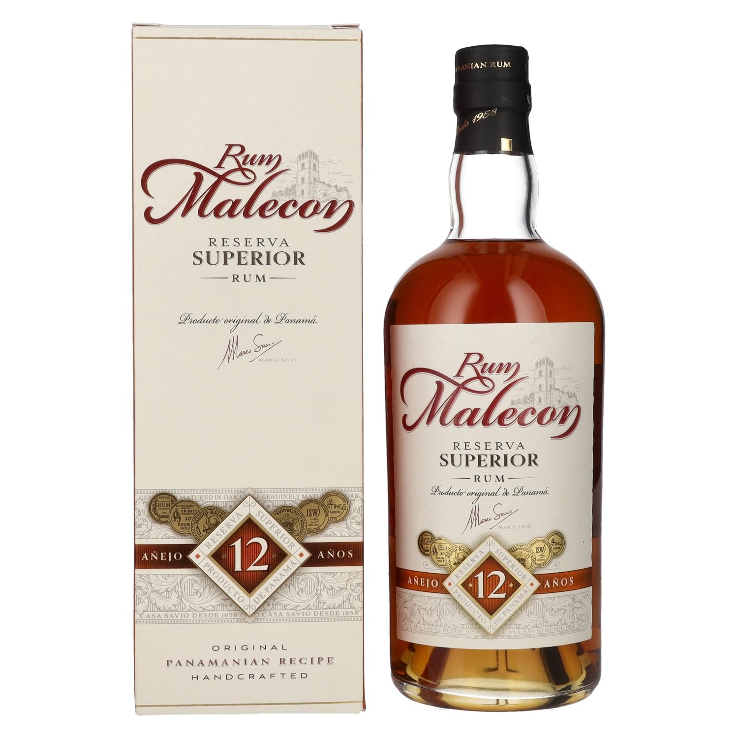 Rum Malecon Anejo 12 Anos Reserva Superior 40% Vol. 0,7l in Giftbox