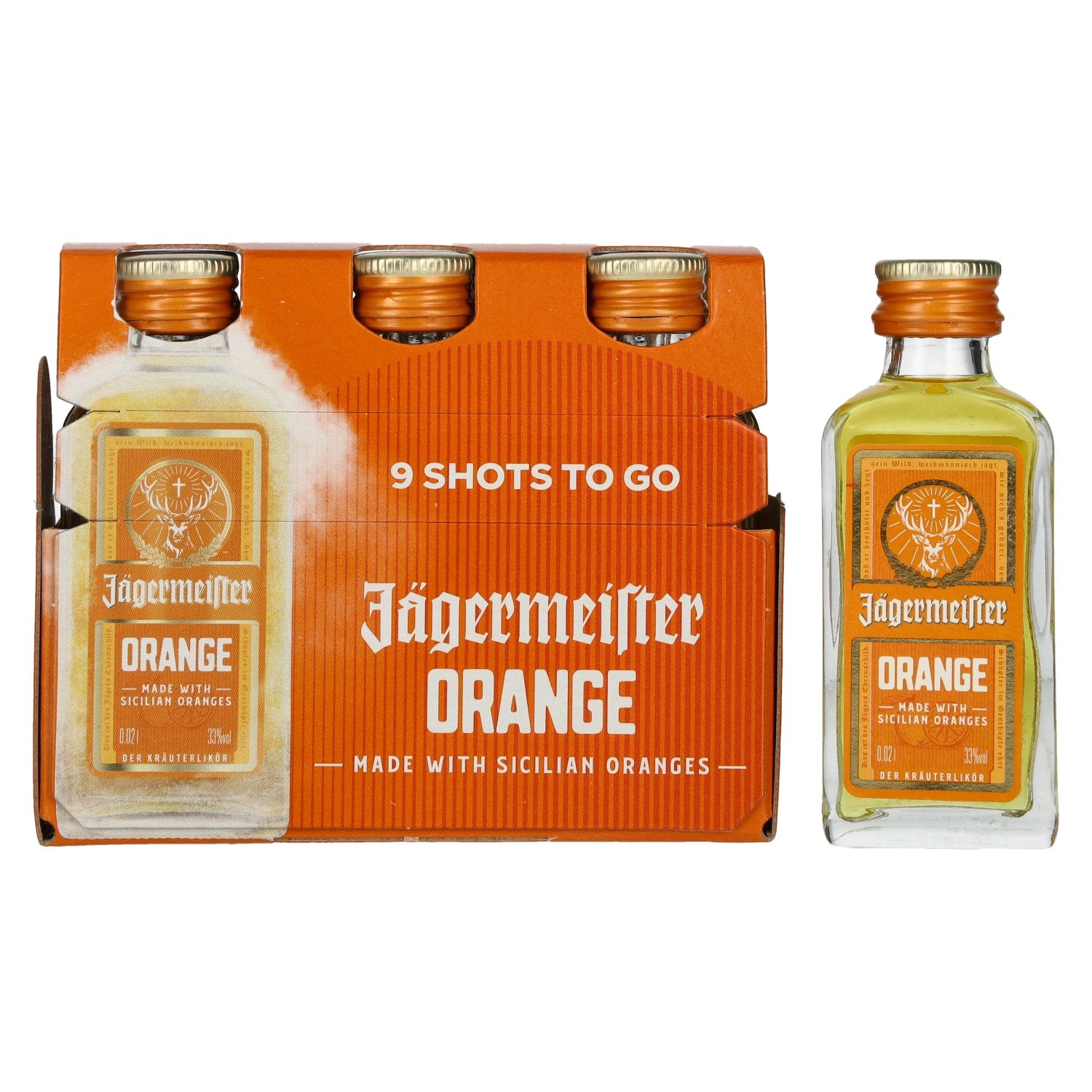 Jaegermeister Orange 33% Vol. 9x0,02l
