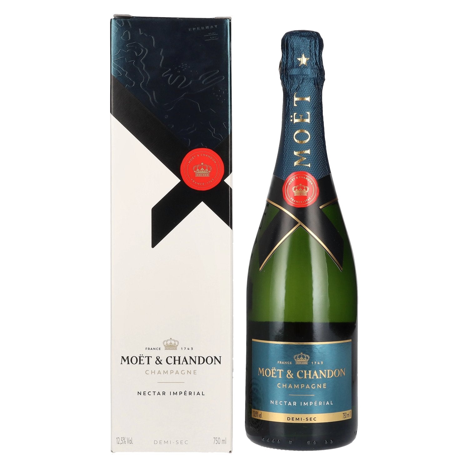 Moet & Chandon Champagne NECTAR IMPERIAL Demi-Sec 12,5% Vol. 0,75l in Giftbox