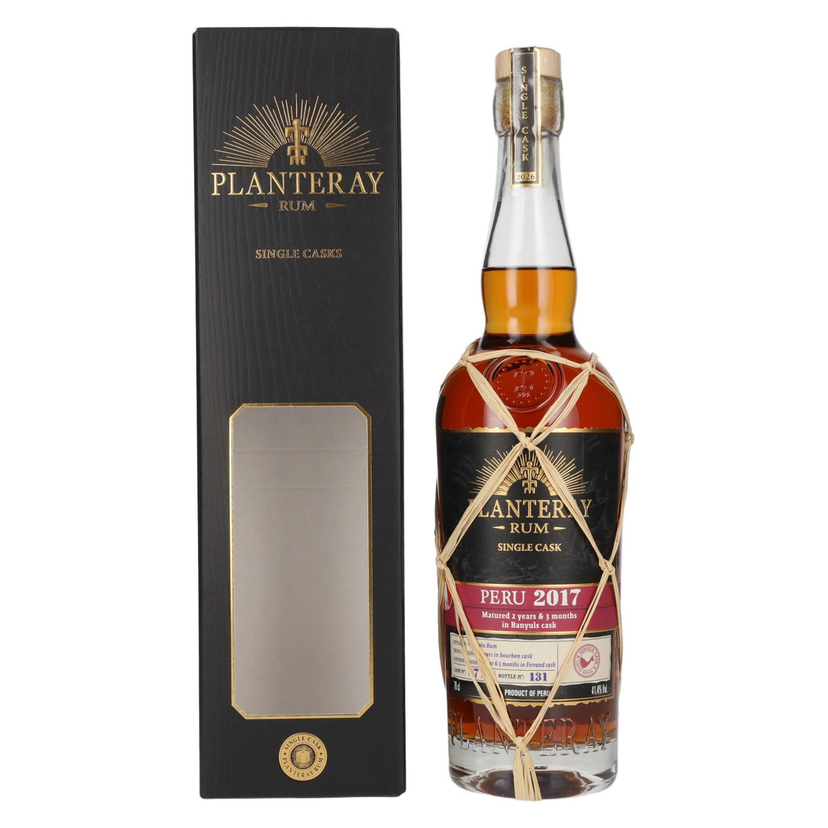 Planteray Rum PEROU Single Cask Banyuls Barrel 2017 41,4% Vol. 0,7l in Giftbox