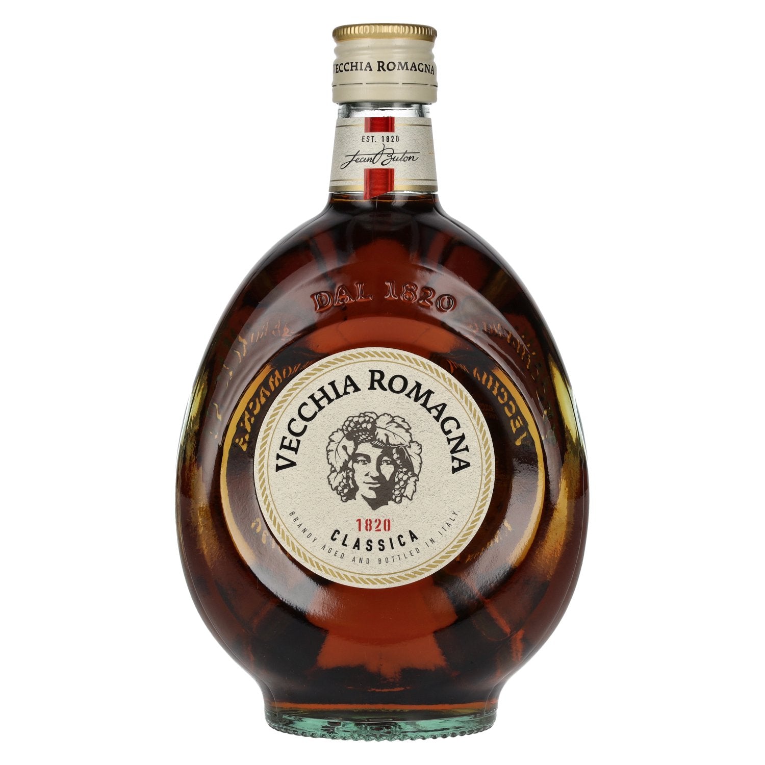 Vecchia Romagna 1820 Classica Etichetta Bianca Brandy 37,2% Vol. 0,7l