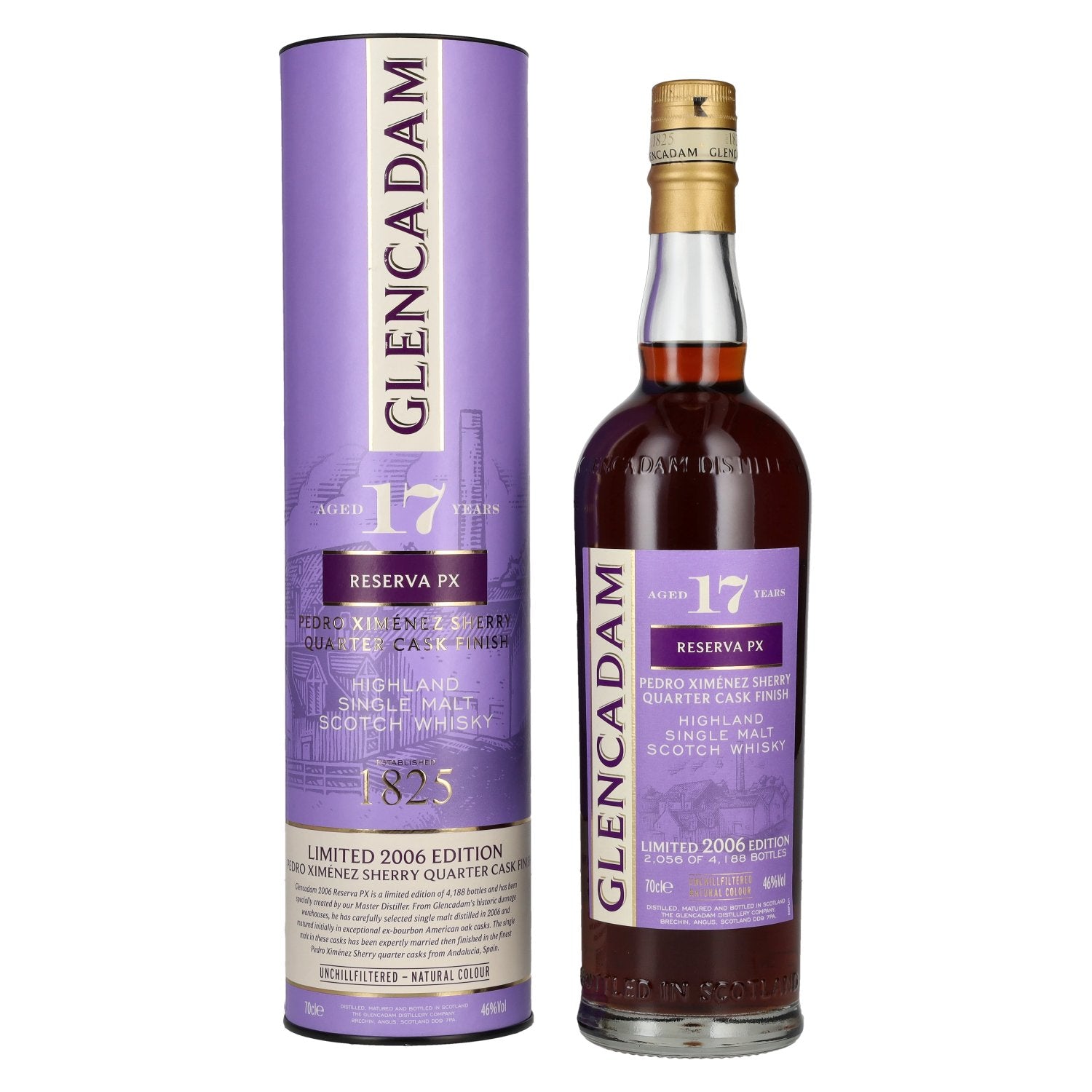 Glencadam 17 Years Old Reserva PX Sherry Quarter Cask Finish 46% Vol. 0,7l in Giftbox