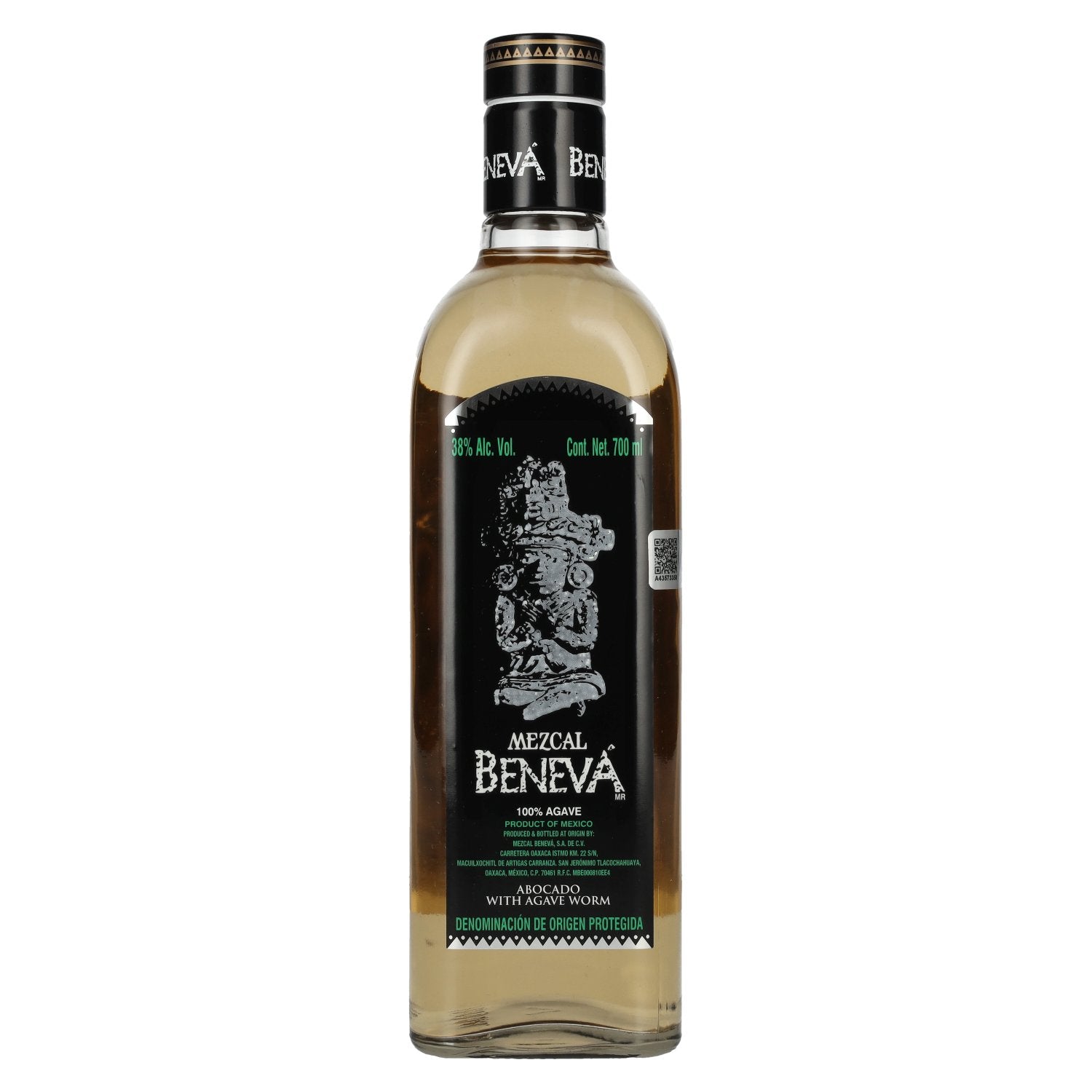 Beneva Mezcal with Agave Worm 100% Agave DOP 38% Vol. 0,7l