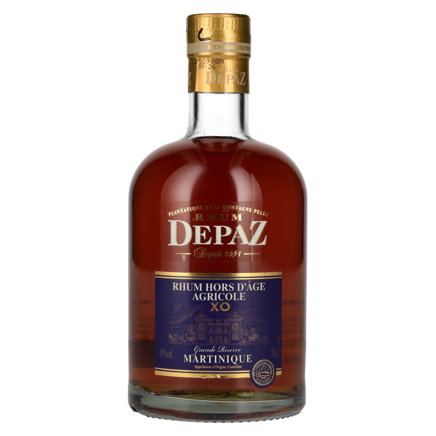 Depaz Rhum Hors D'Age Agricole XO Grande Reserve 45% Vol. 0,7l