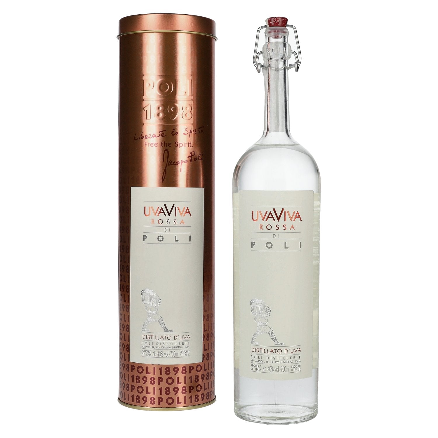 Poli UVAVIVA Rossa 40% Vol. 0,7l in Tinbox