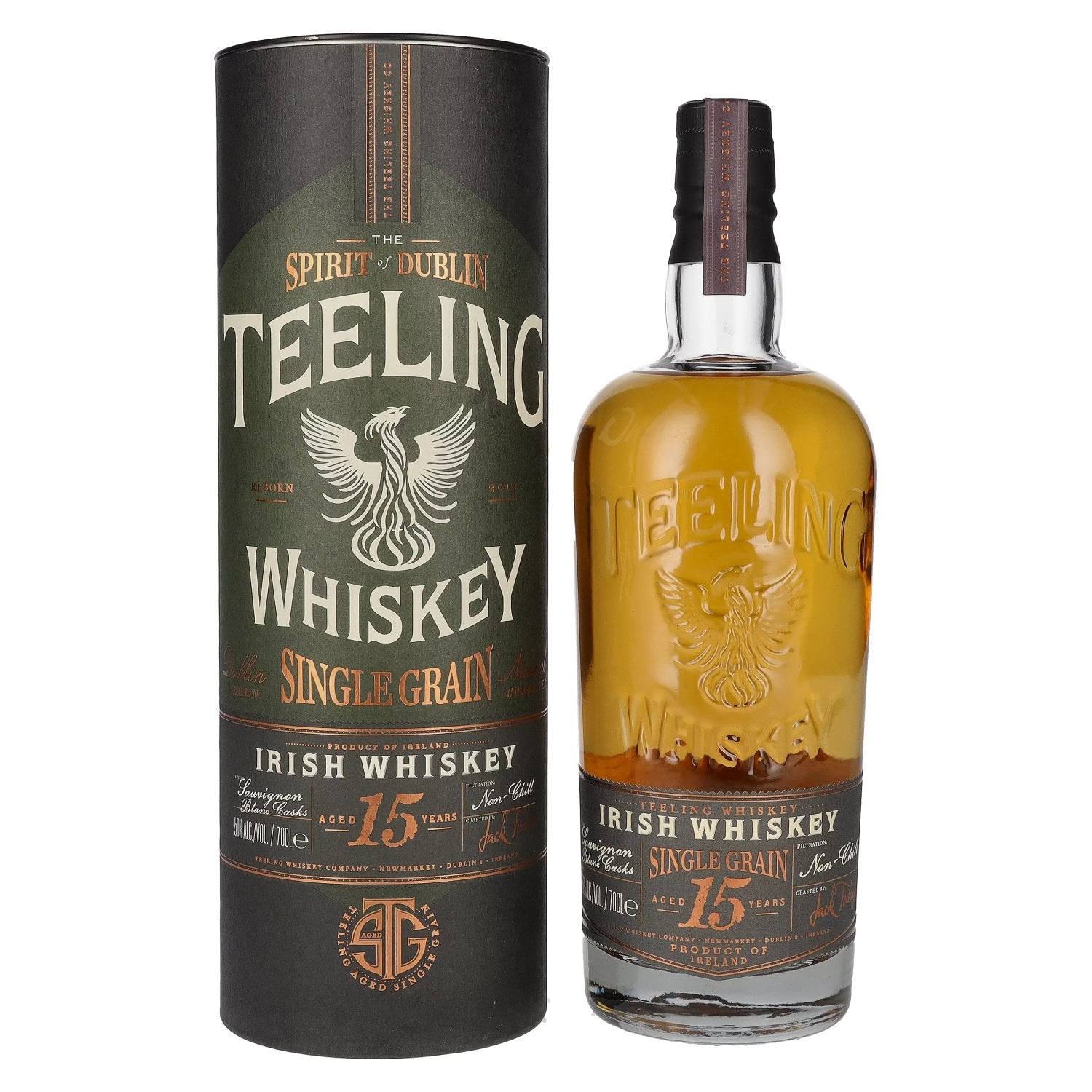 Teeling Whiskey SINGLE GRAIN 15 Years Old Sauvignon Blanc Cask 50% Vol. 0,7l in Giftbox