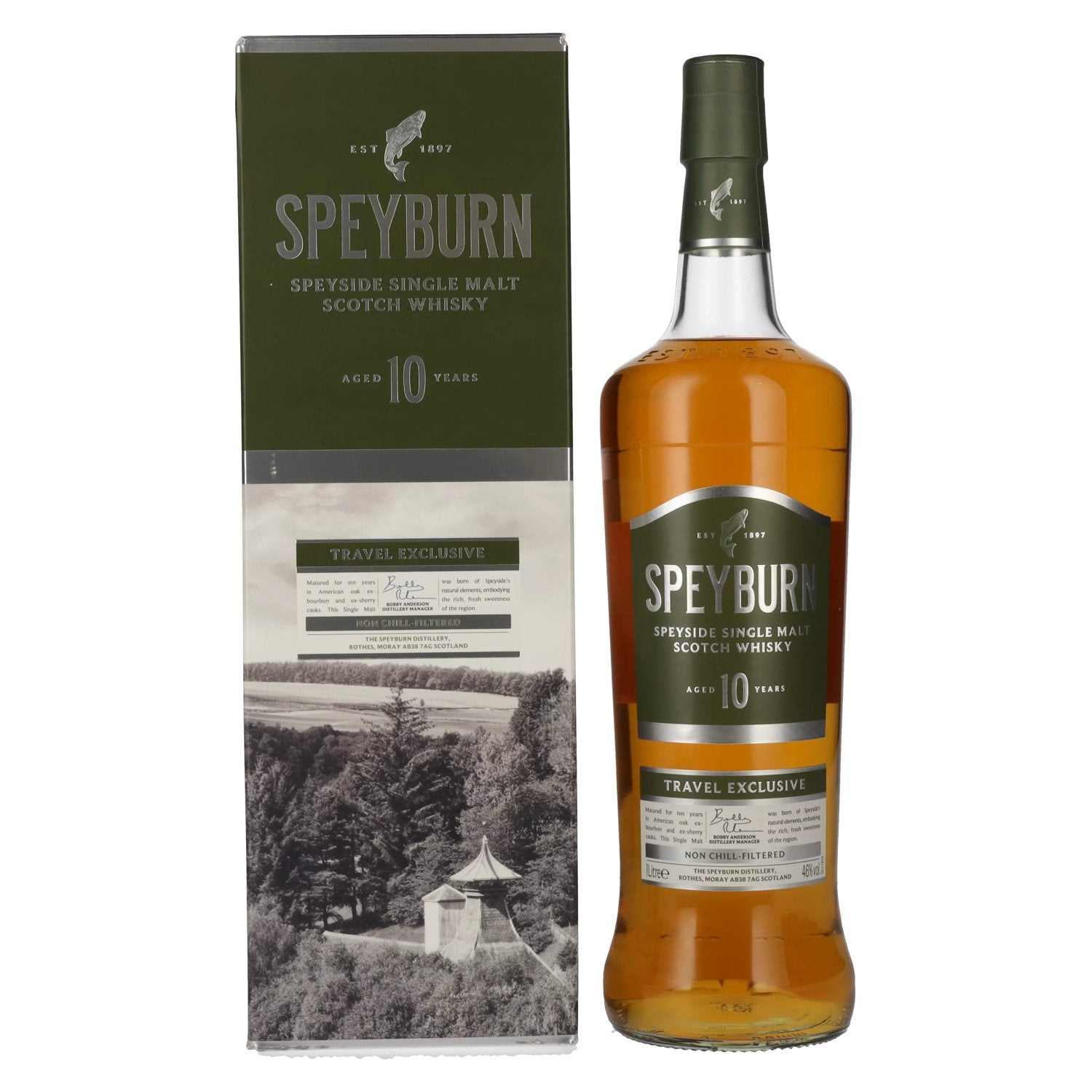 Speyburn 10 Years Old Speyside Single Malt Scotch Whisky 46% Vol. 1l in Giftbox