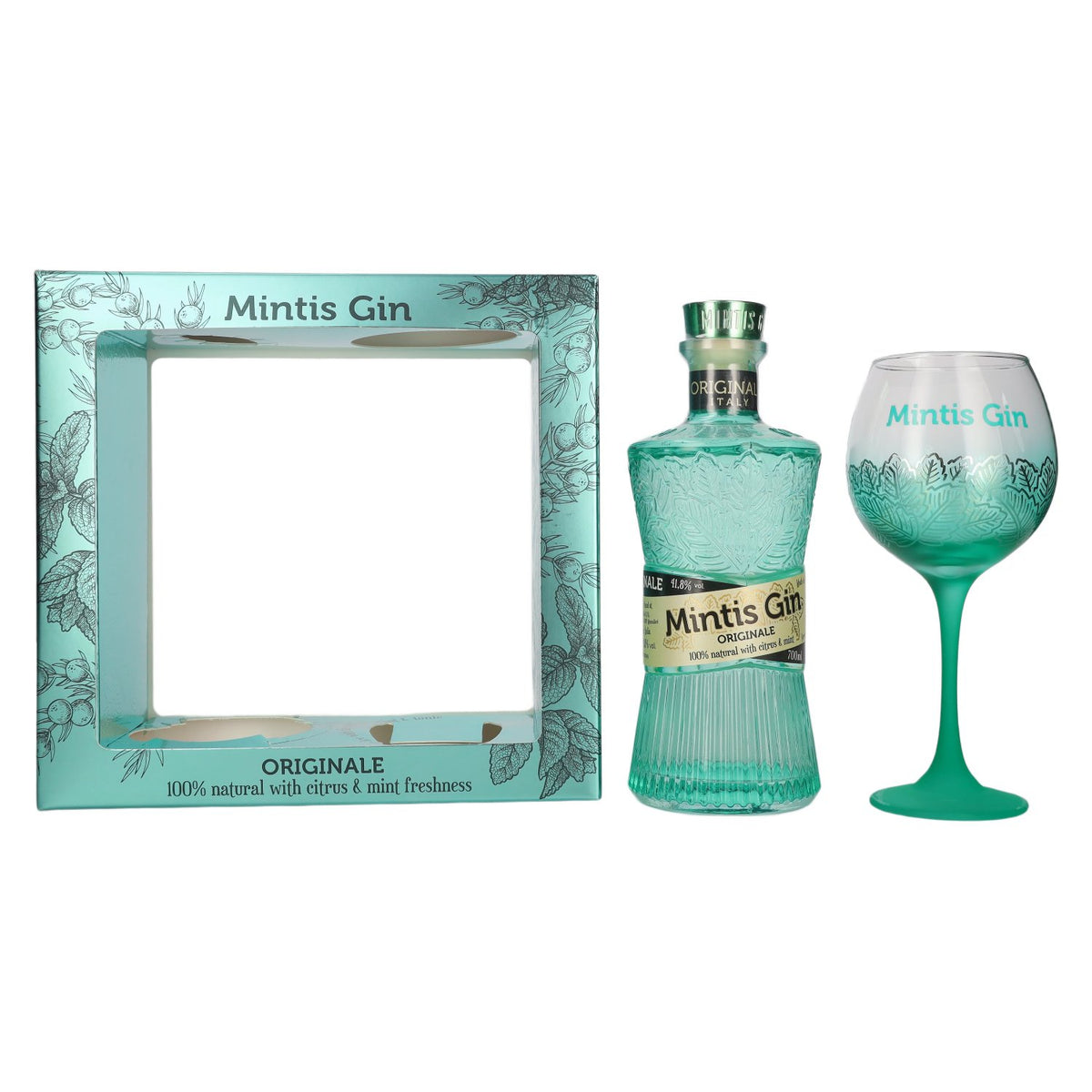 Mintis ORIGINALE Gin 41,8% Vol. 0,7l in Giftbox with glass