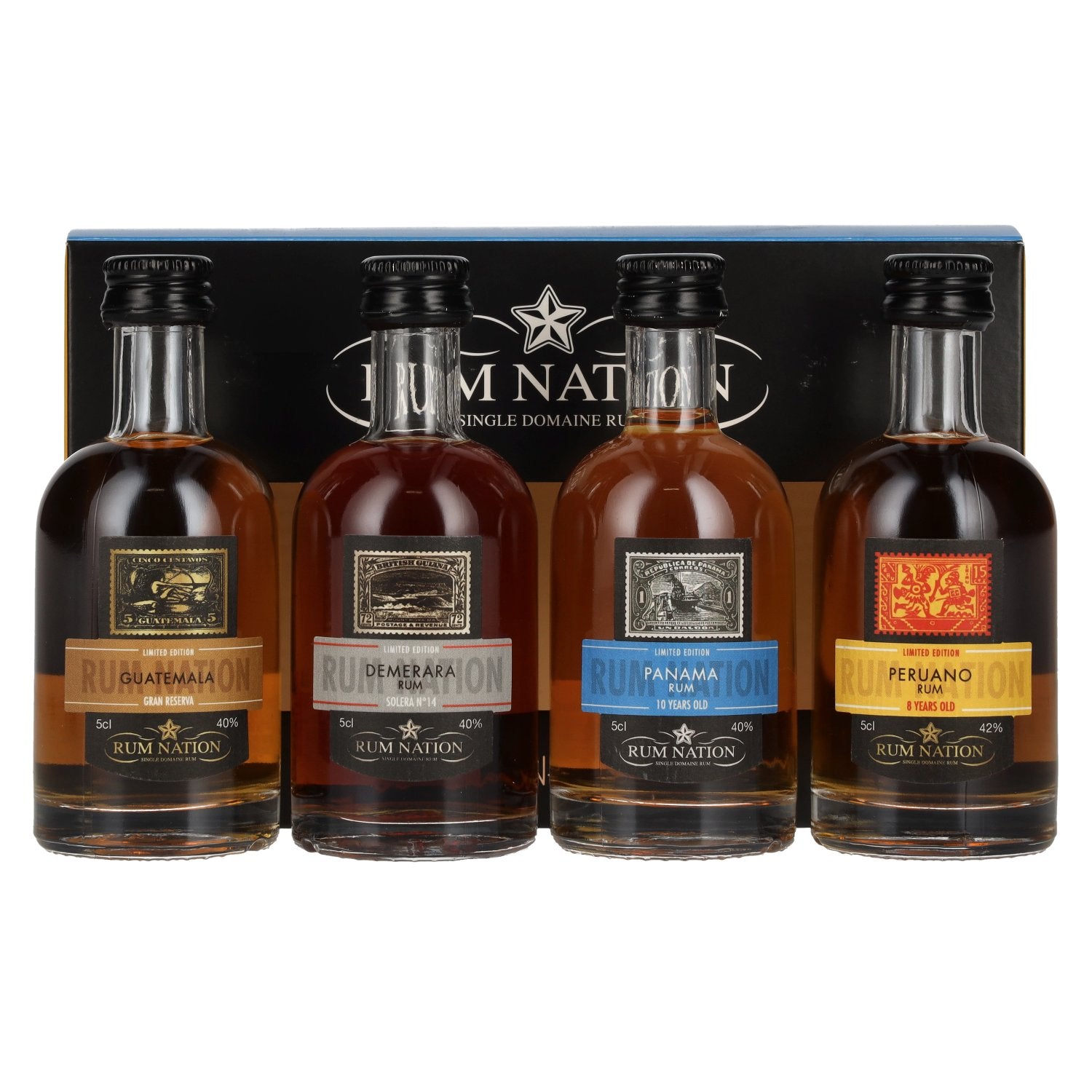 Rum Nation Rumset 40,5% Vol. 4x0,05 Liter in Giftbox