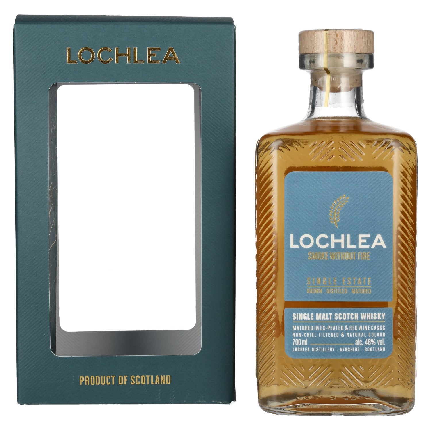 Lochlea SMOKE WITHOUT FIRE Single Estate Single Malt Scotch Whisky 46% Vol. 0,7l in Giftbox
