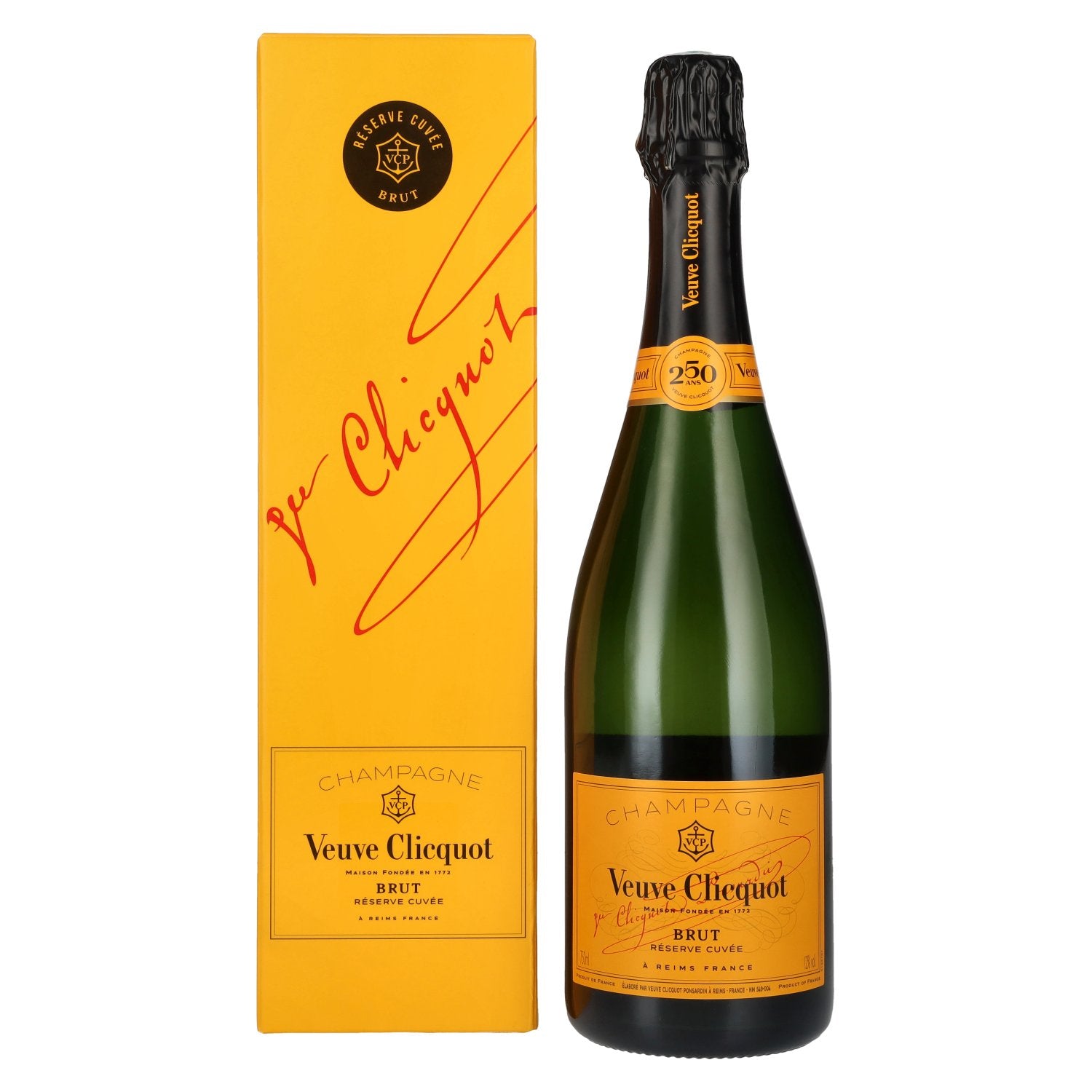 Veuve Clicquot Champagne Brut Reserve Cuvee 12% Vol. 0,75l in Giftbox