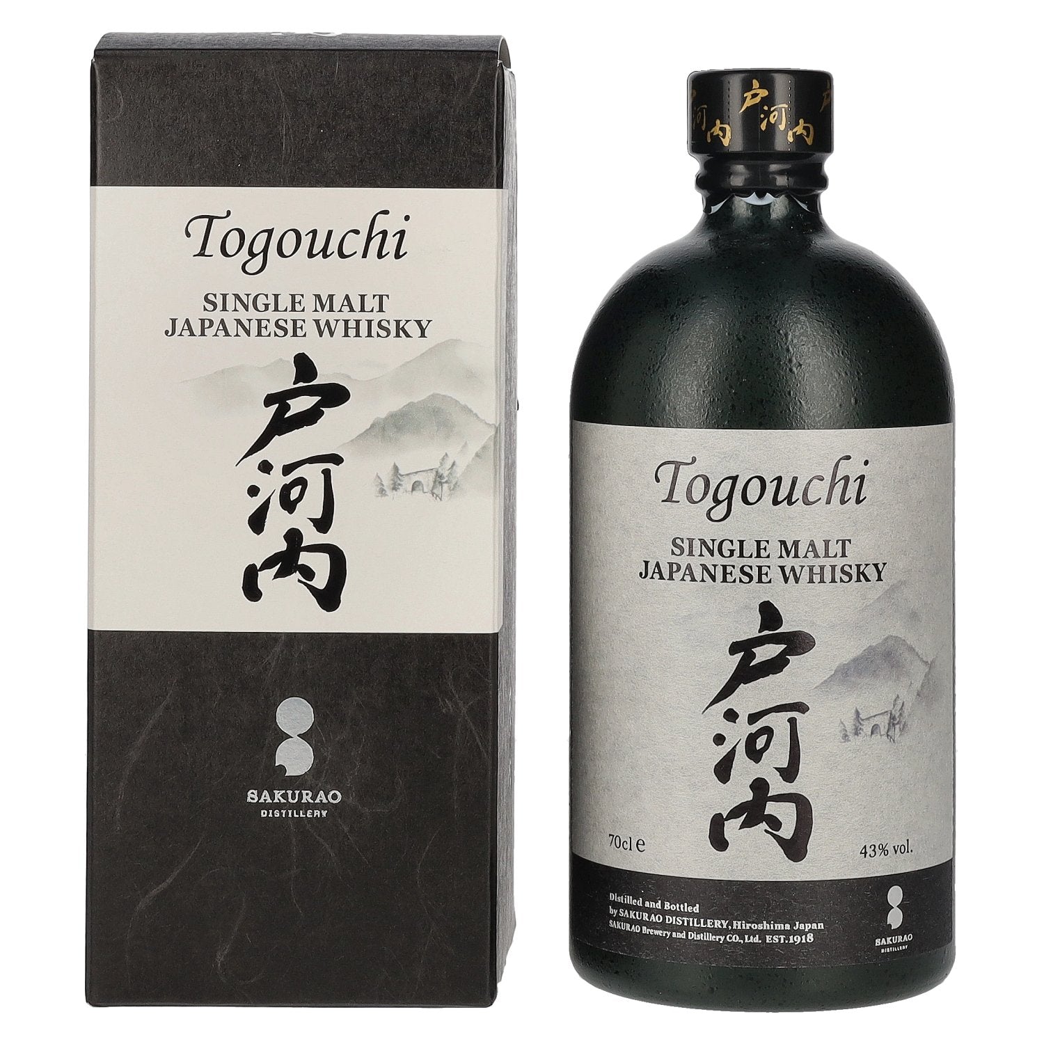 Togouchi Single Malt Japanese Whisky 43% Vol. 0,7l