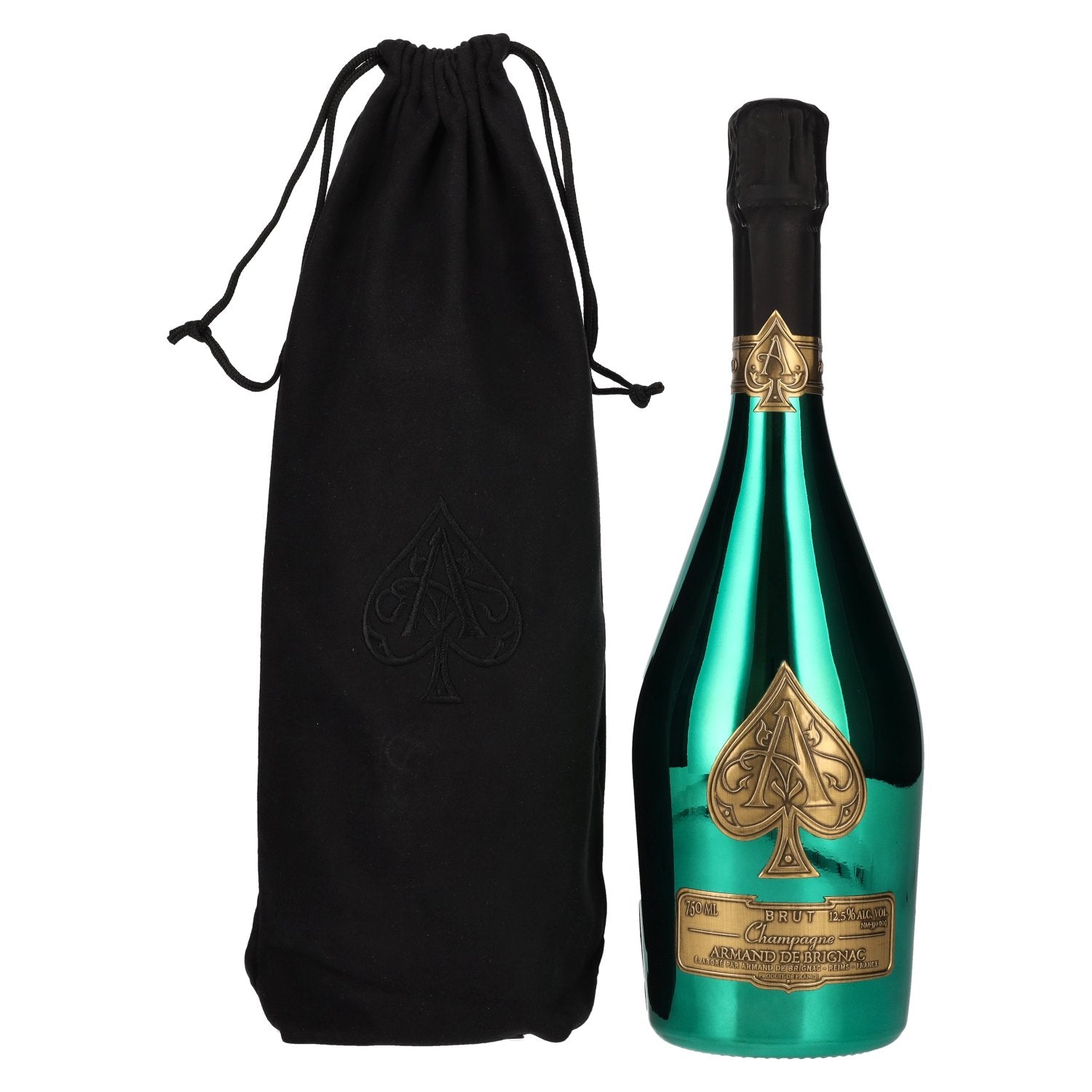 Armand de Brignac Champagne Brut Green Edition 12,5% Vol. 0,75l in Velvet Bag