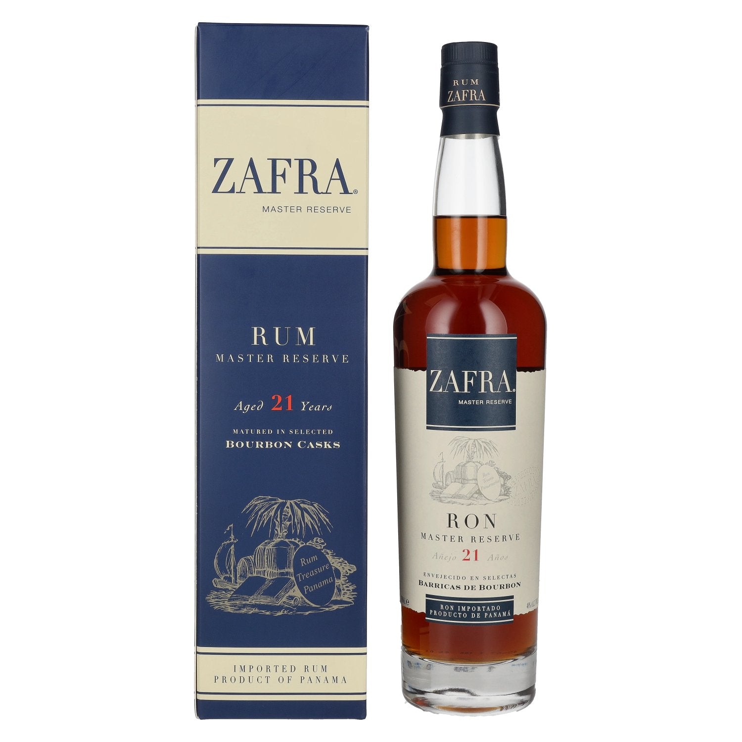 Zafra Anejo 21 Anos Ron Master Reserve 40% Vol. 0,7l in Giftbox