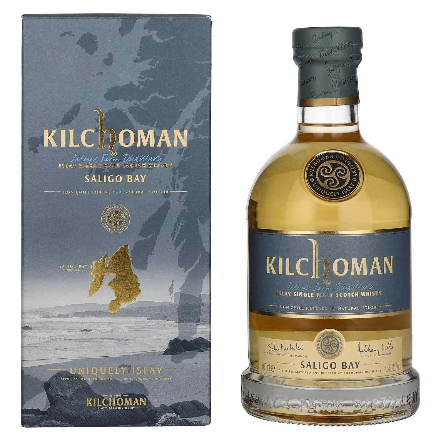 Kilchoman SALIGO BAY Islay Single Malt 46% Vol. 0,7l in Giftbox