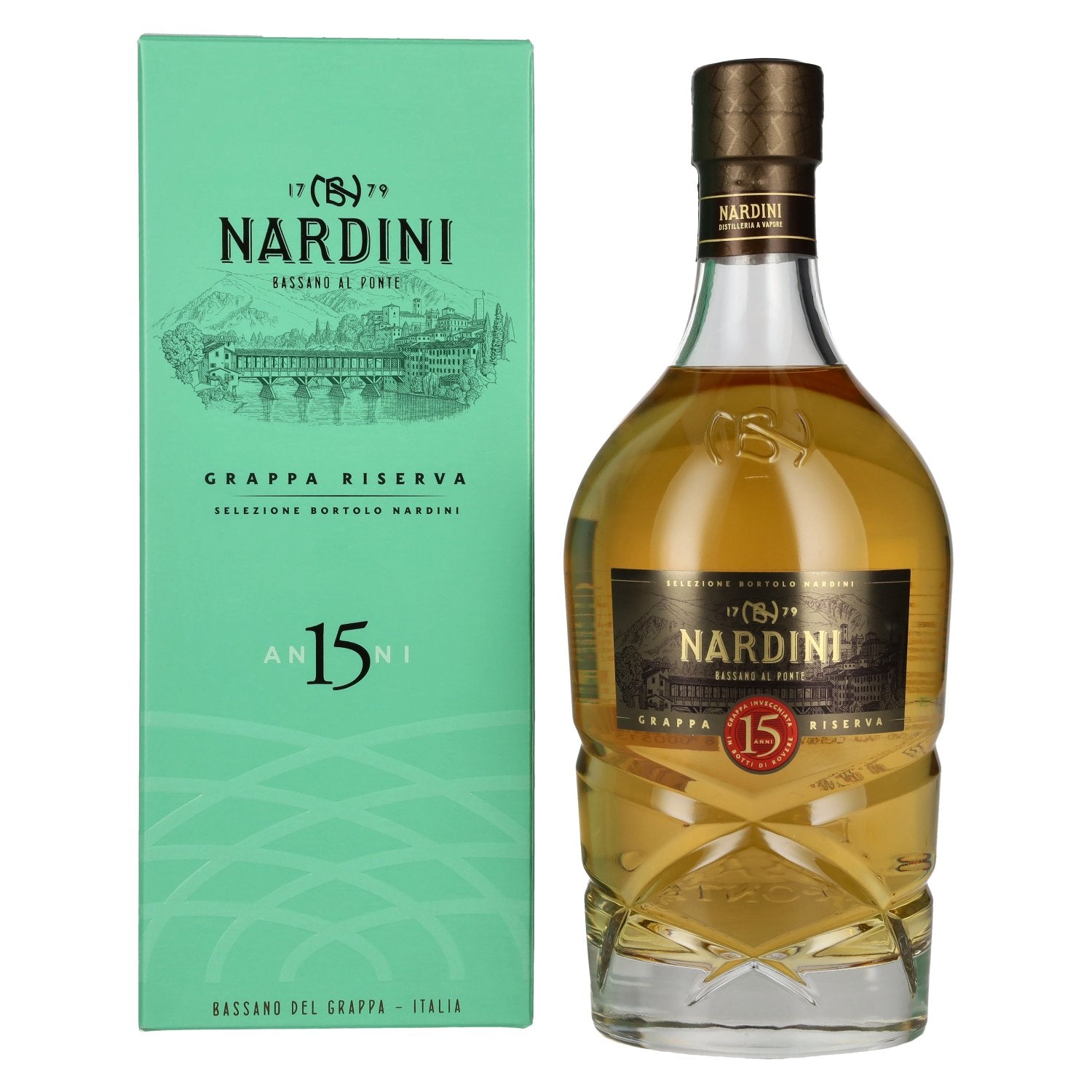 Nardini Grappa Riserva 15 ANNI 45% Vol. 0,7l in Giftbox