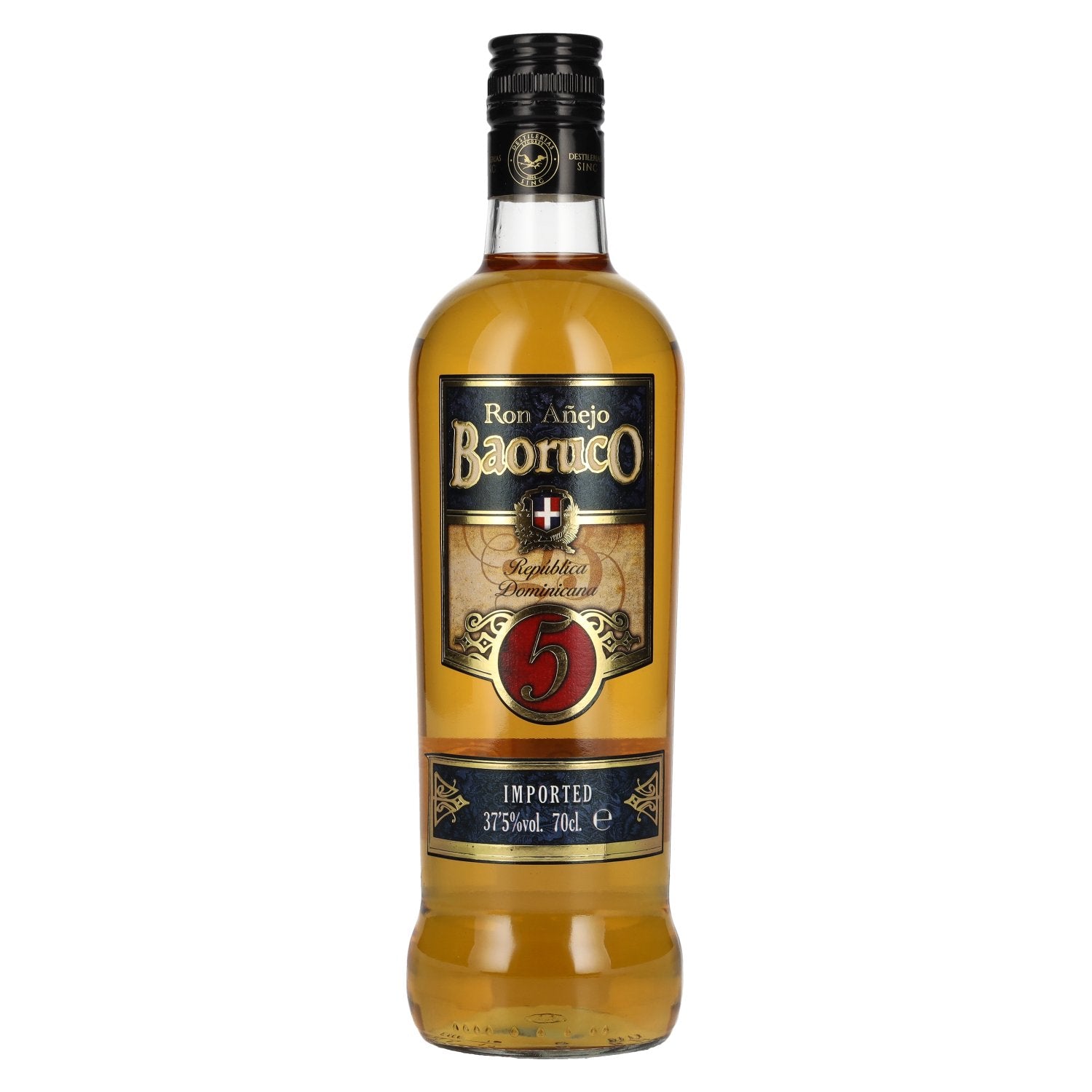 Ron Baoruco Ron Anejo 5 Anos Rum 37,5% Vol. 0,7l