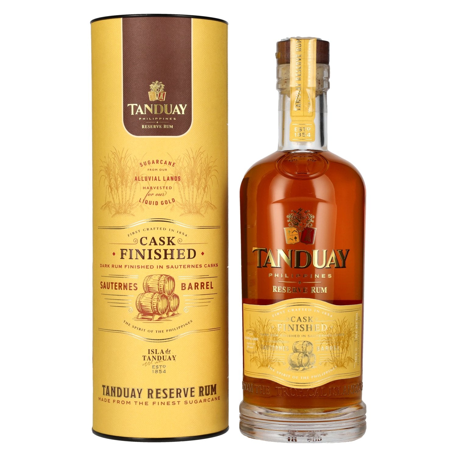 Tanduay Tesoro Reserve Rum Sauternes Cask Finish 42% Vol. 0,7l in Giftbox
