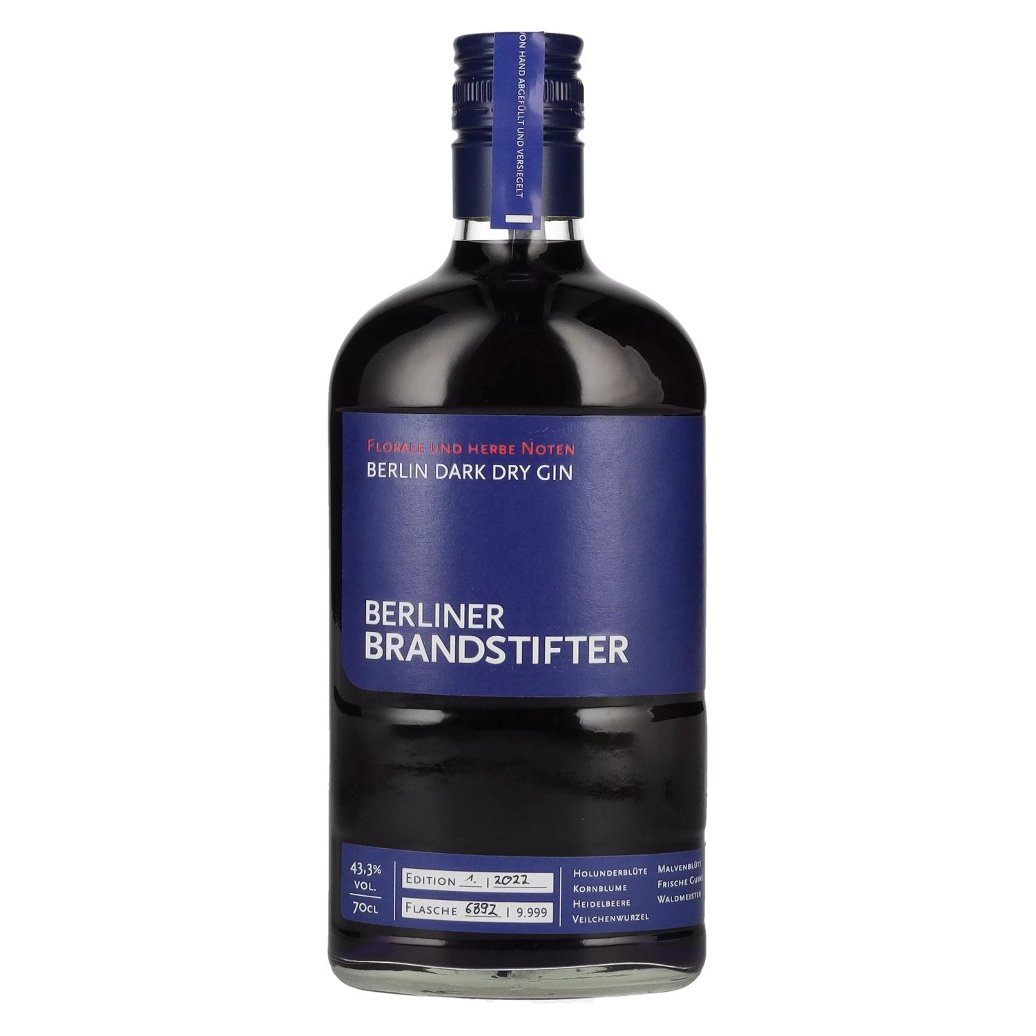 Berliner Brandstifter Berlin DARK Dry Gin Edition 1. 2022 43,3% Vol. 0,7l