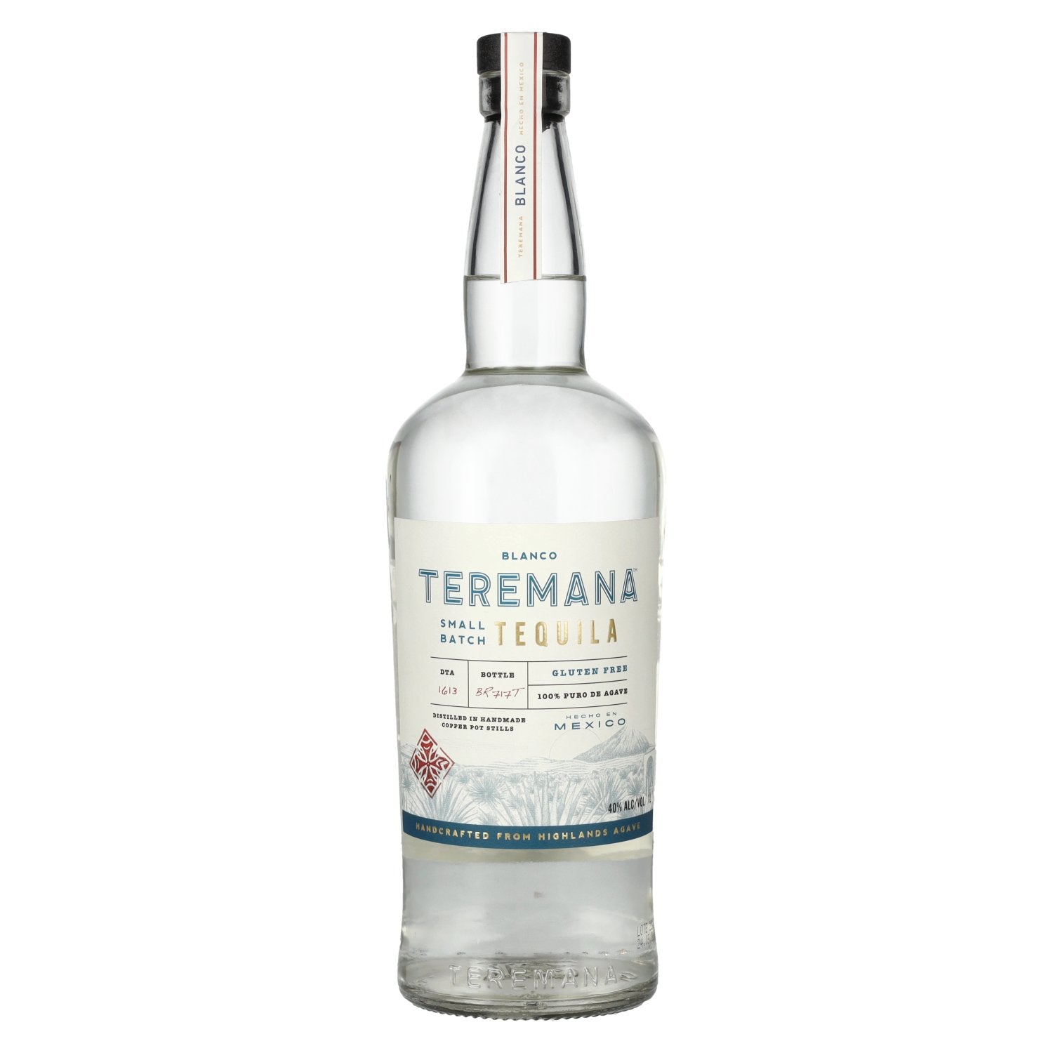 Teremana Tequila Blanco 100% Puro de Agave Small Batch 40% Vol. 1l