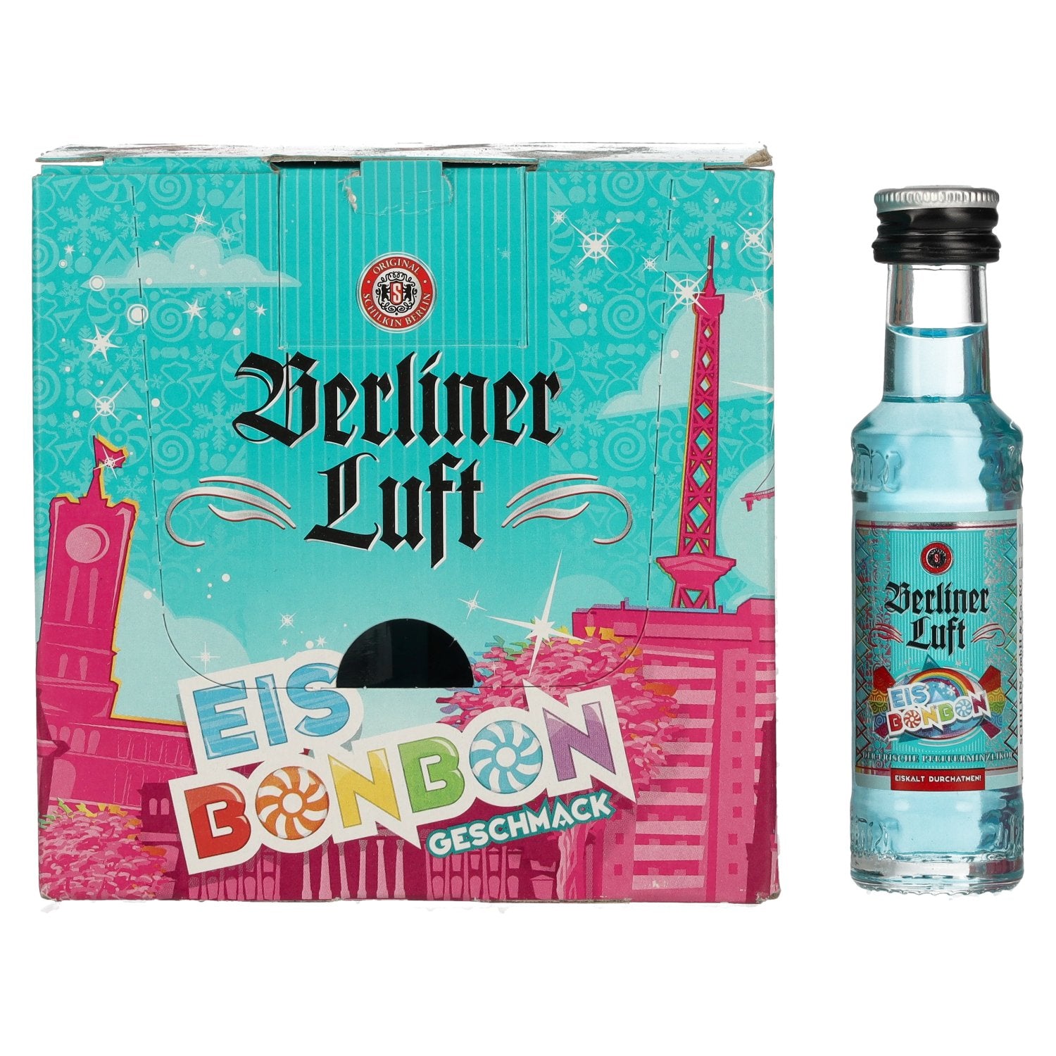 Berliner Luft EISBONBON Der Frische Pfefferminzlikoer 18% Vol. 24x0,02l