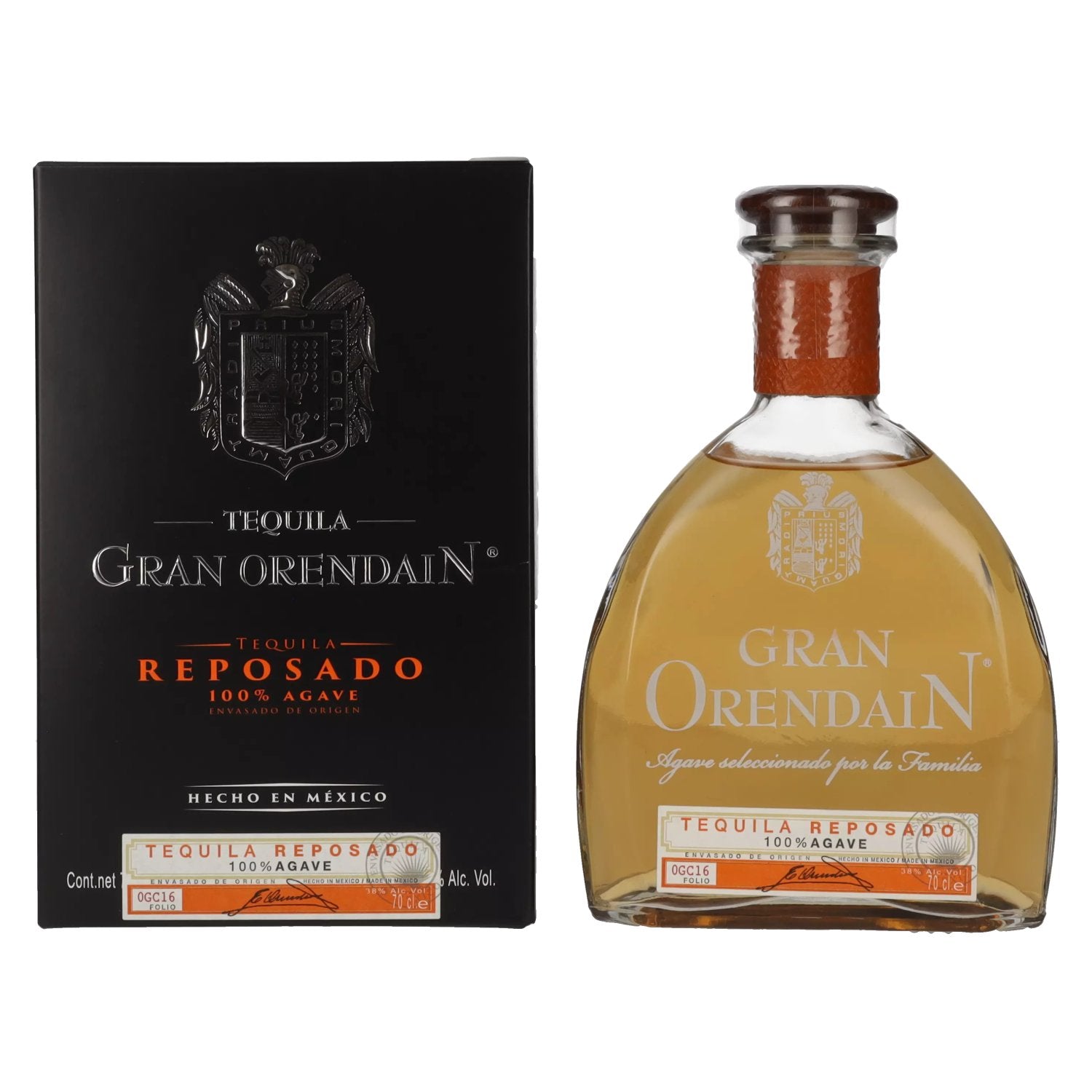 Gran Orendain Tequila REPOSADO 100% Agave 38% Vol. 0,7l in Giftbox